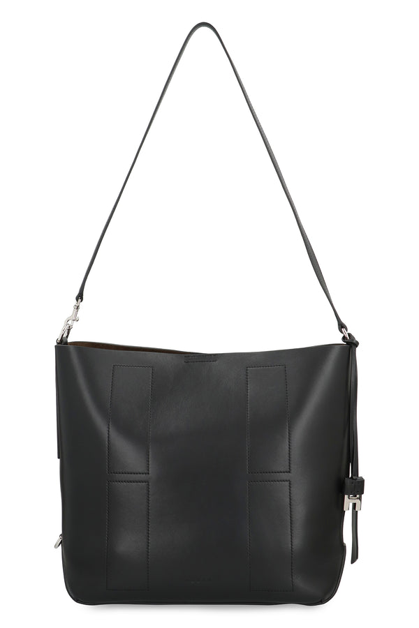 Hobo Bag Hocket Media Black Leather Shoulder