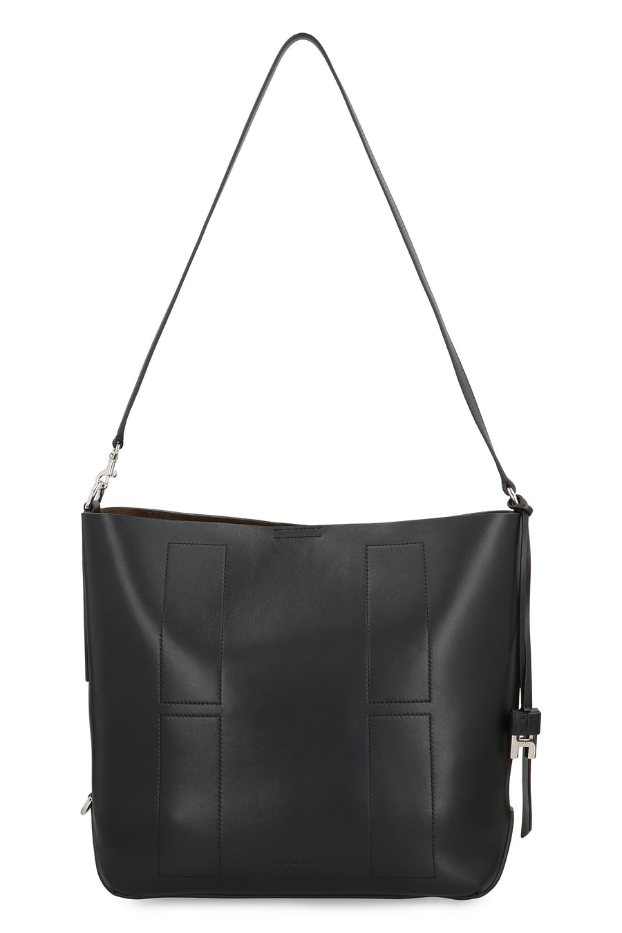 Hobo Bag Hocket Media Black Leather Shoulder