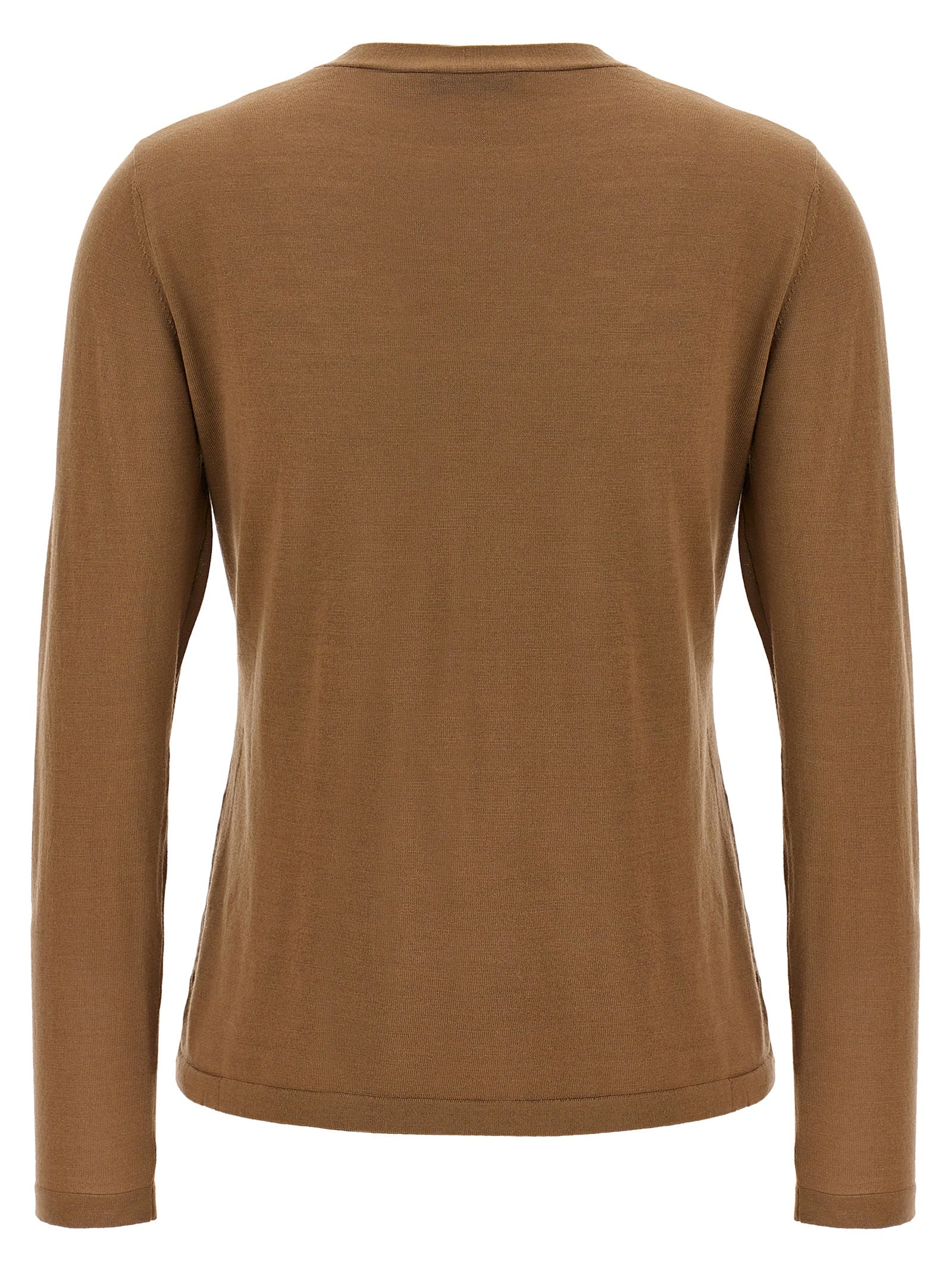 Kenya cardigan Beige Virgin Wool Sweater, Cardigans