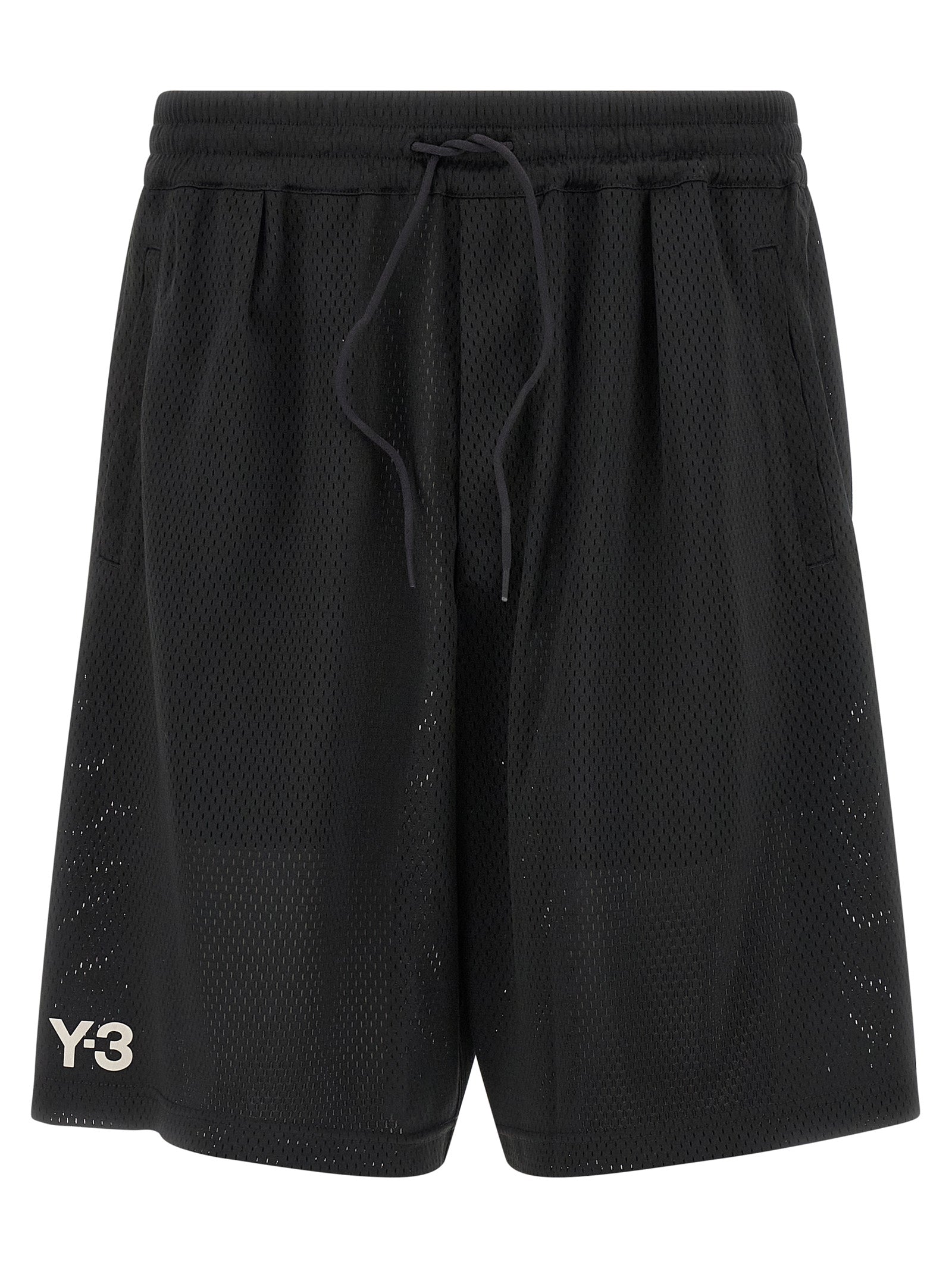 Y-3 Mesh bermuda shorts Black Polyester Bermuda