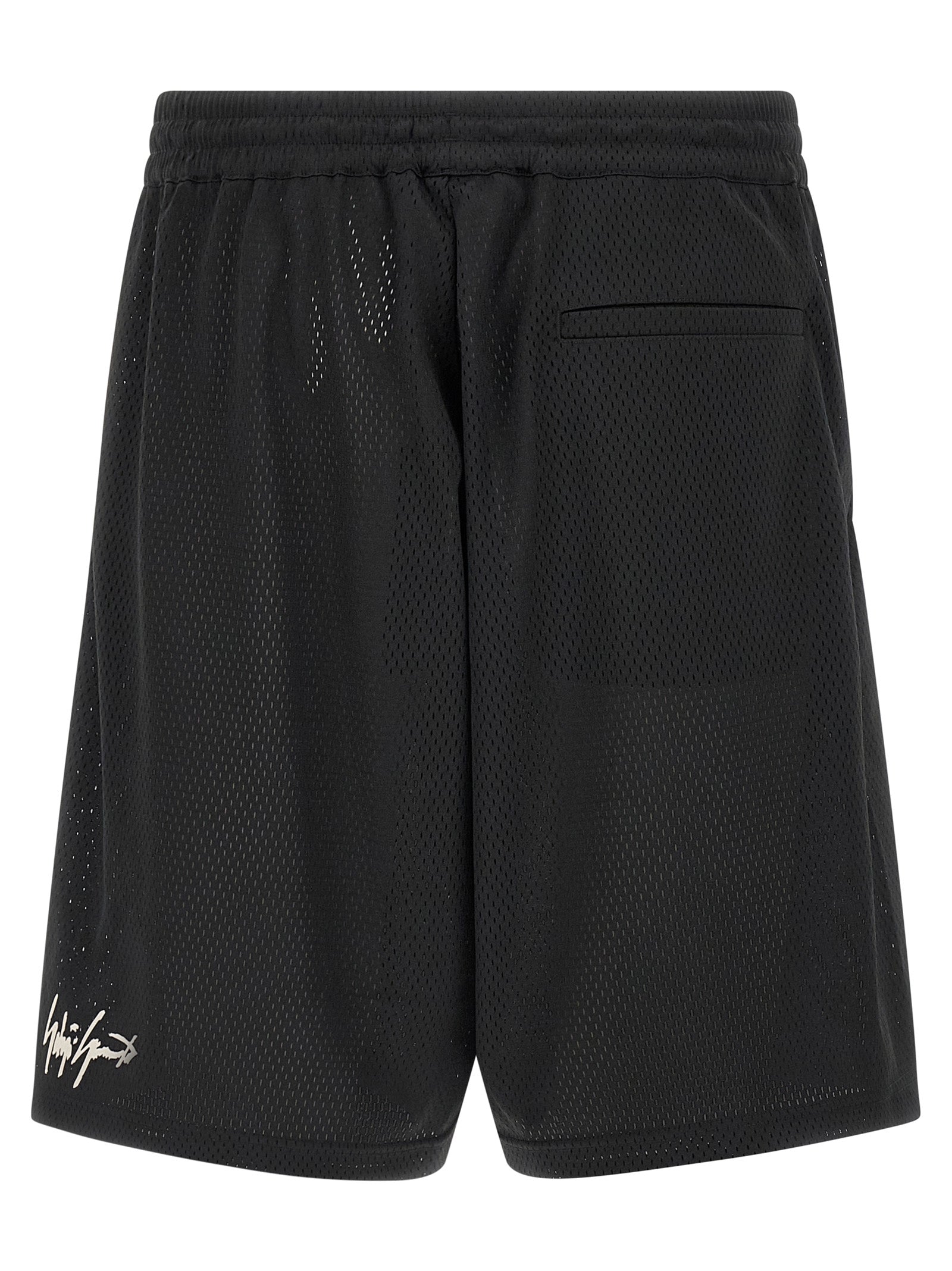 Y-3 Mesh bermuda shorts Black Polyester Bermuda