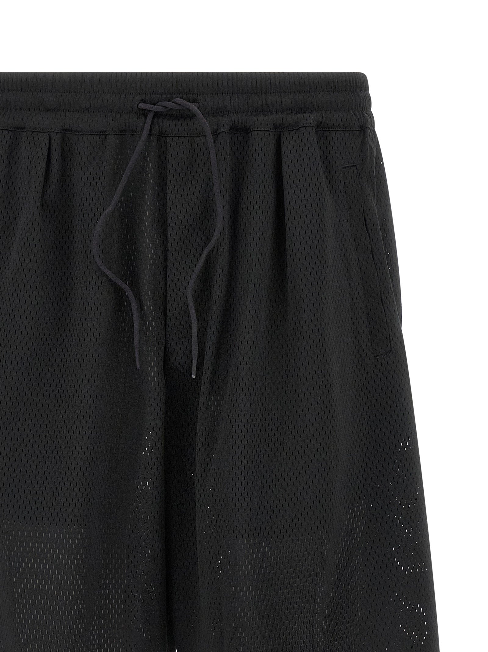 Y-3 Mesh bermuda shorts Black Polyester Bermuda
