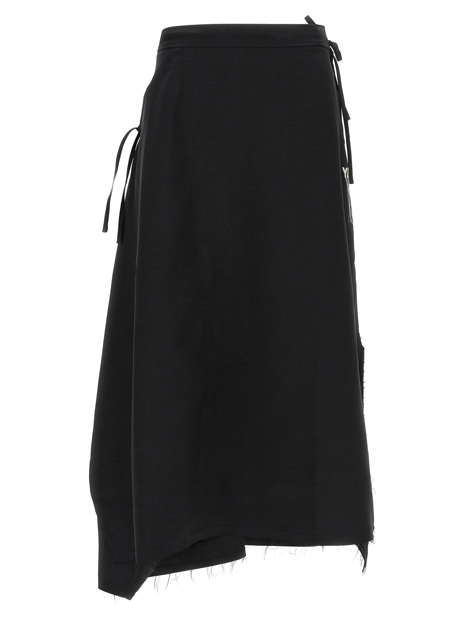 Y-3 Sport Uniform Raw Cut 3-Stripes skirt Black Polyester