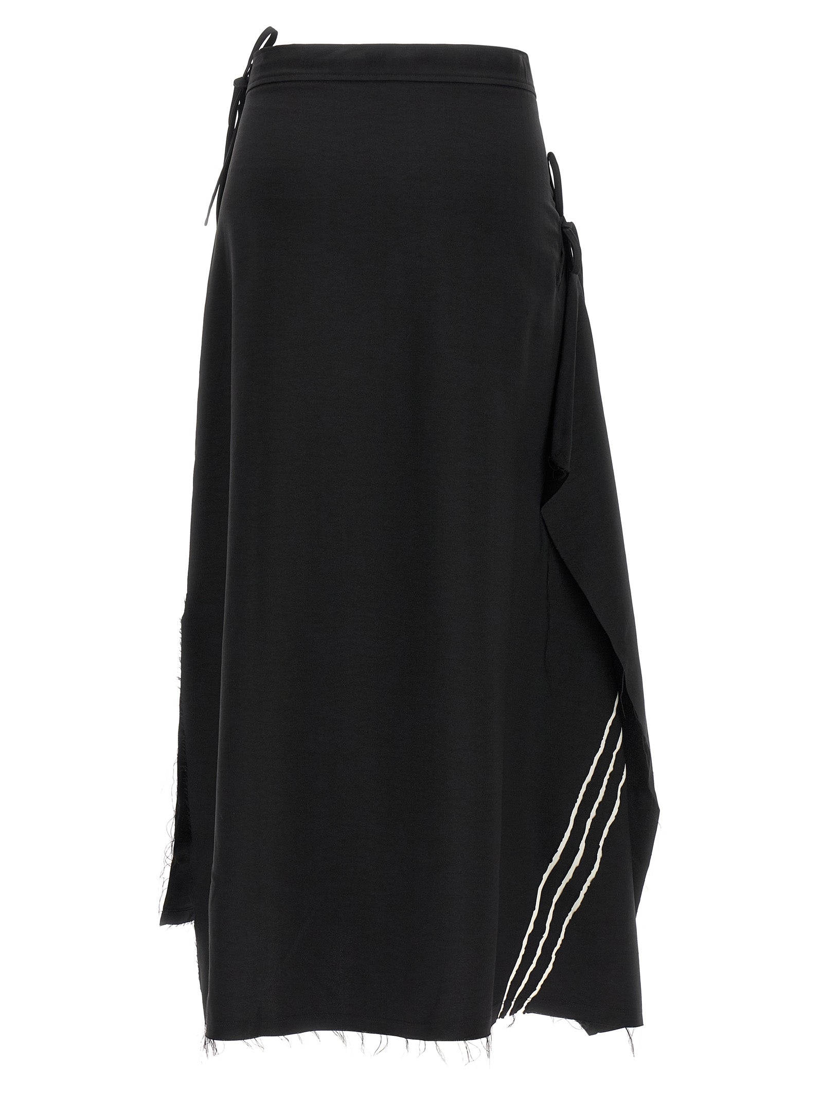 Y-3 Sport Uniform Raw Cut 3-Stripes skirt Black Polyester