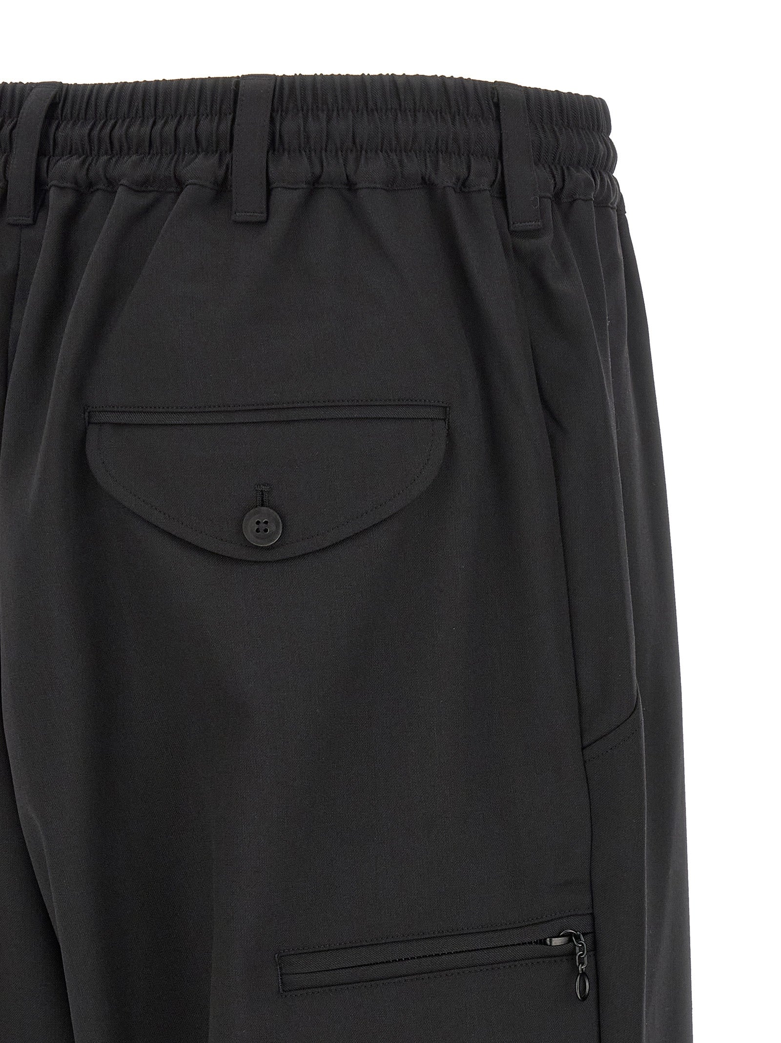 Y-3 pants Black Polyester Wool Elastane