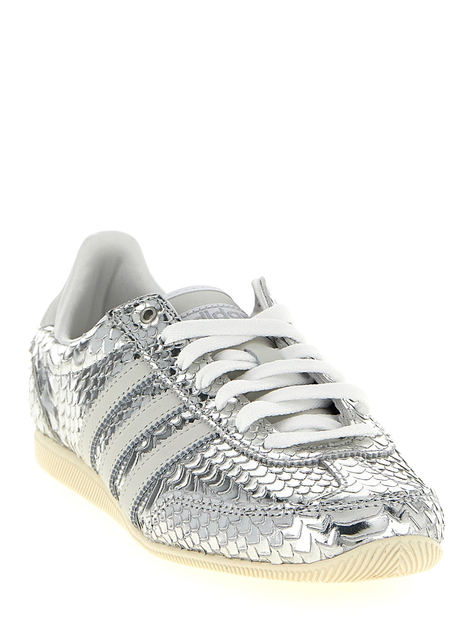 Japan sneakers Silver Calfskin Leather (bos Taurus)