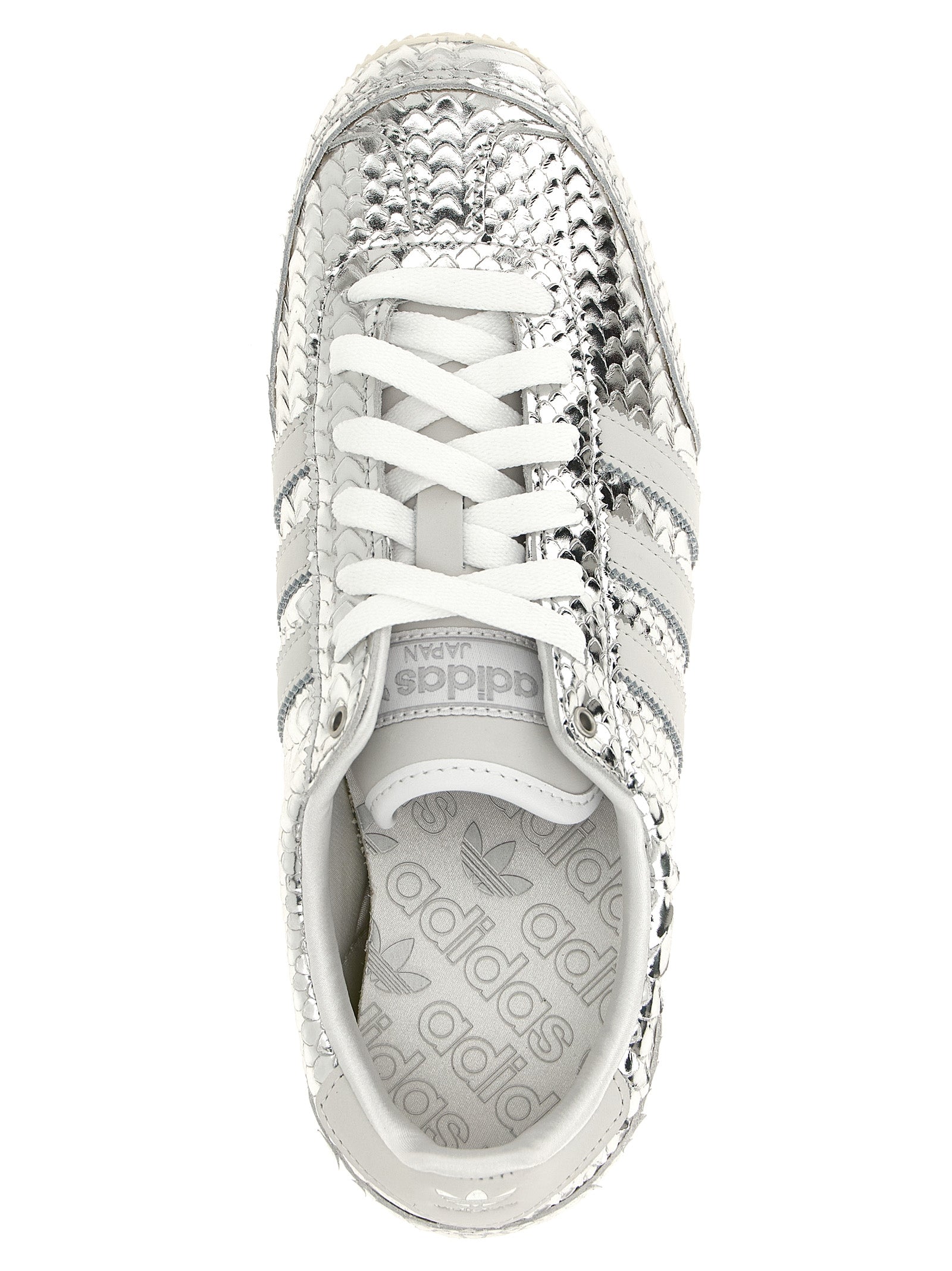 Japan sneakers Silver Calfskin Leather (bos Taurus)