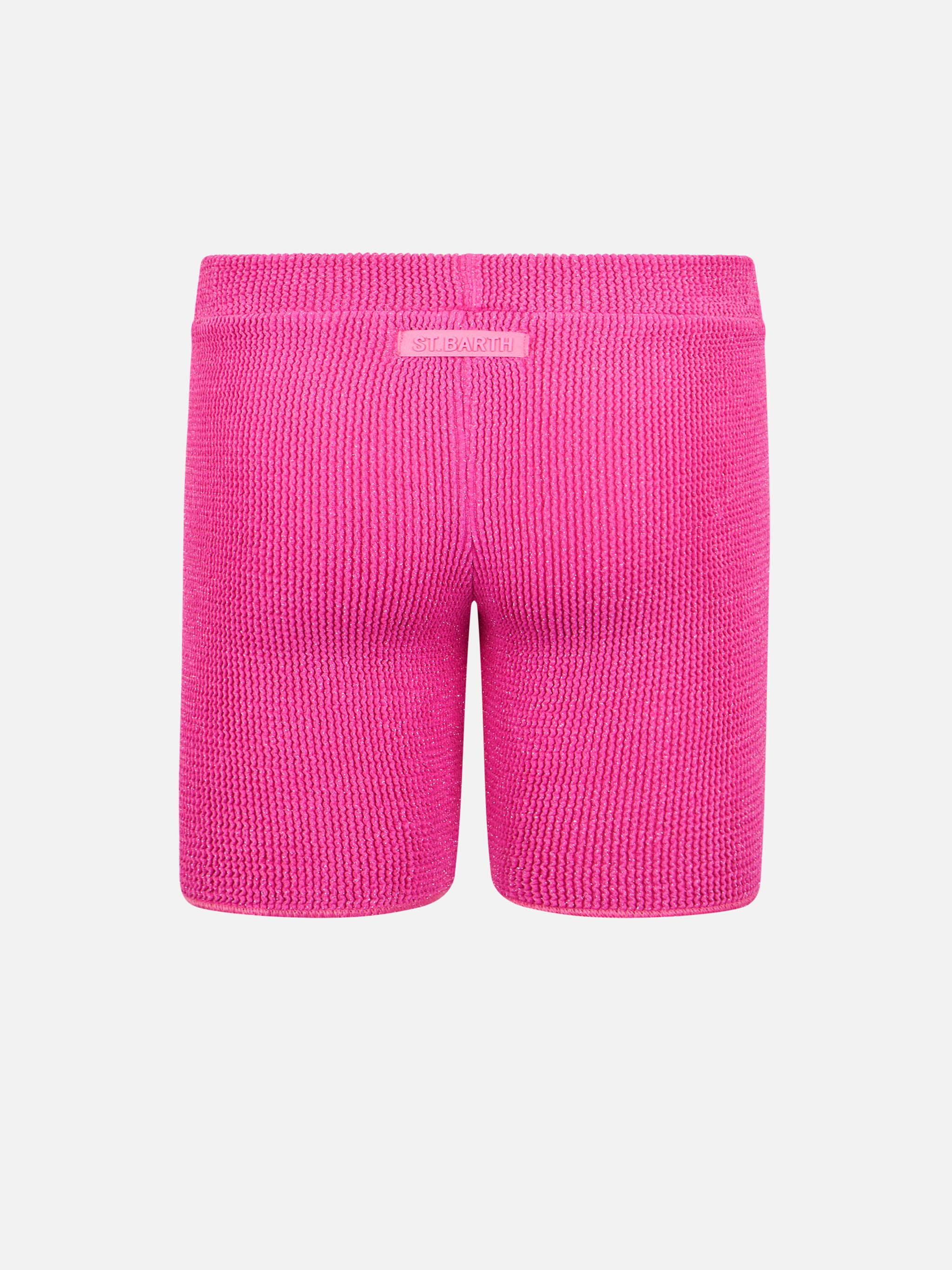 Girl Pink Crinkle Shorts Kira W Jr Pant