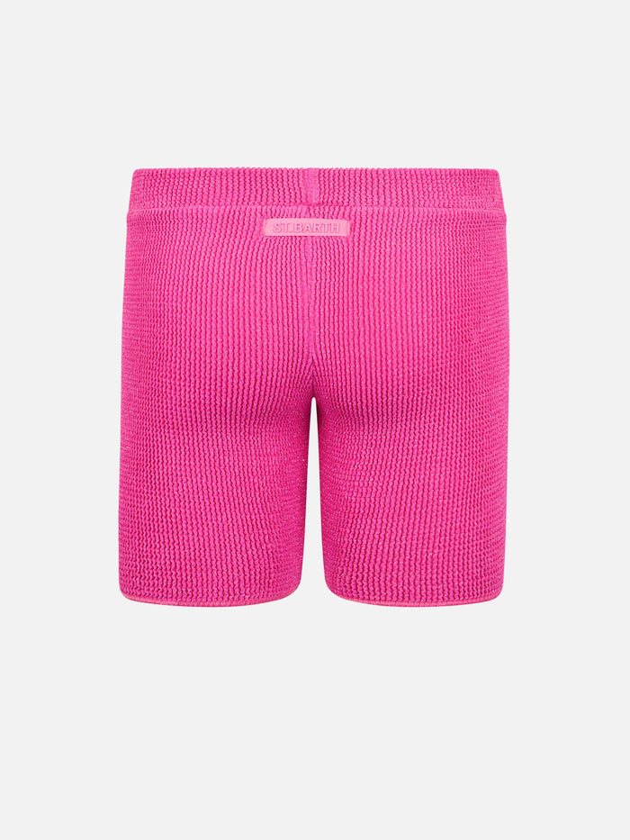 Girl Pink Crinkle Shorts Kira W Jr Pant