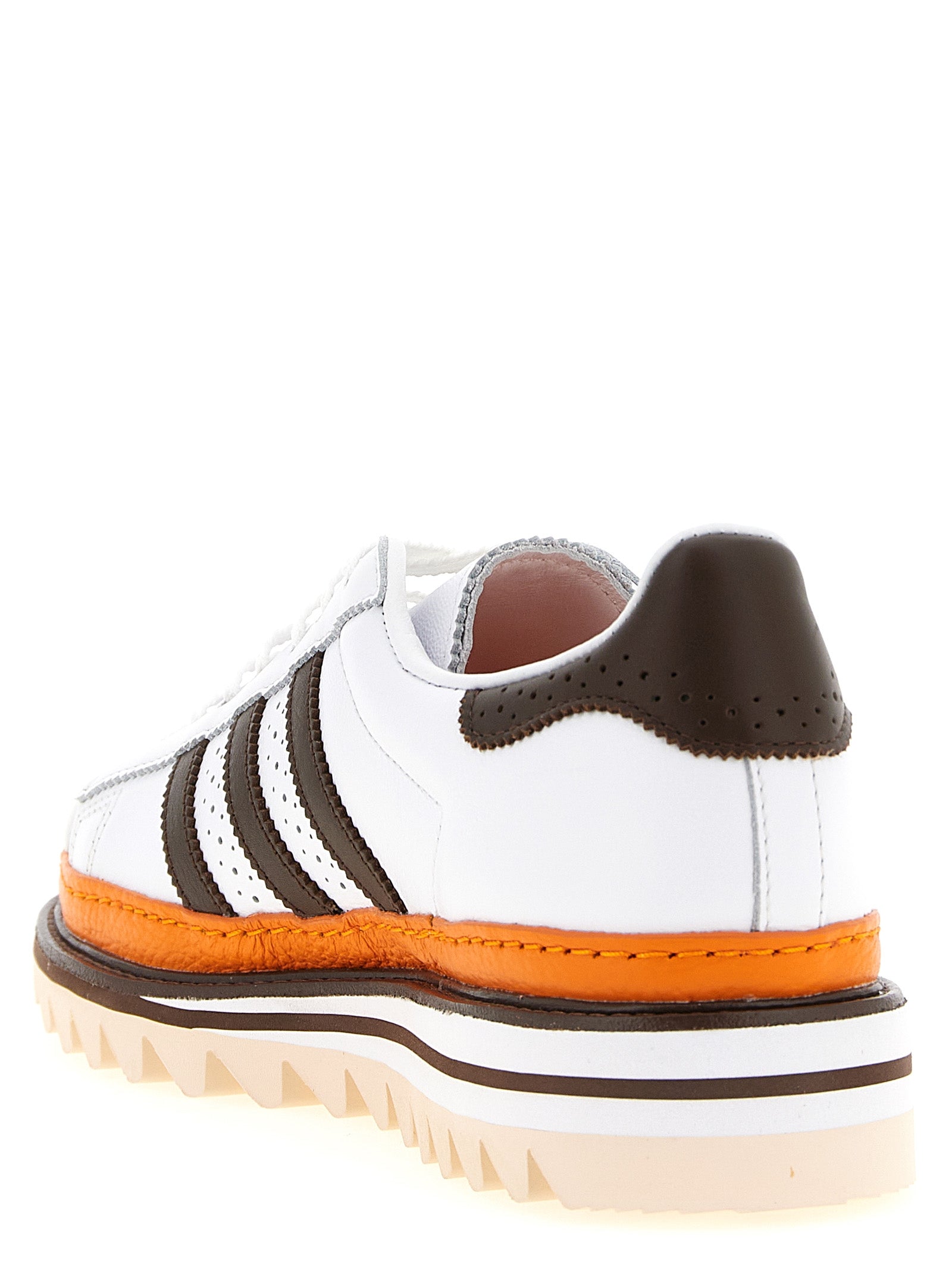 Clot Ex Orange Superstar Sneakers By Edison Chen Brown Calfskin Leather (bos Taurus)