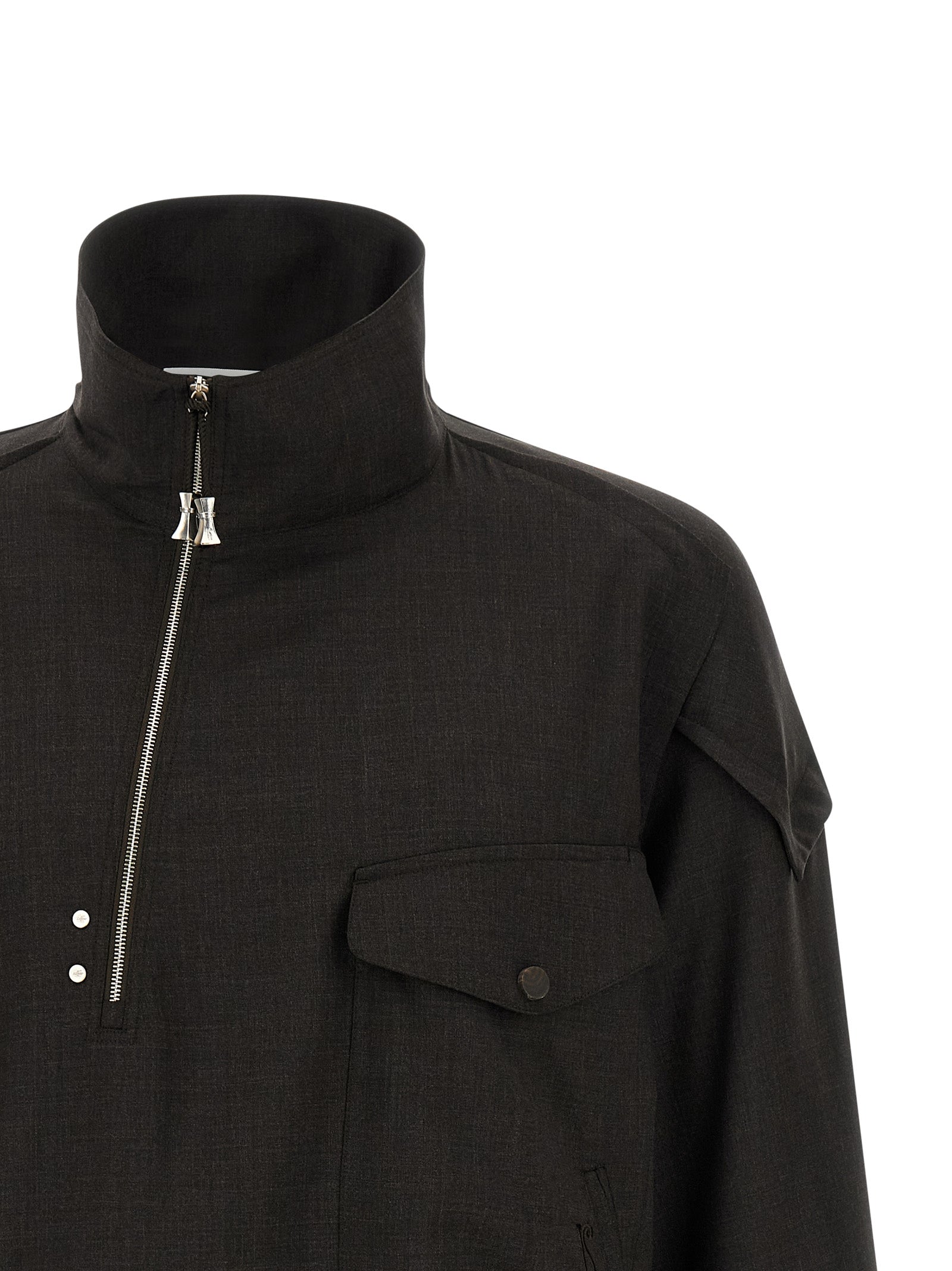 Farkas jacket Brown Virgin Wool Down Jacket, Parka, Casual