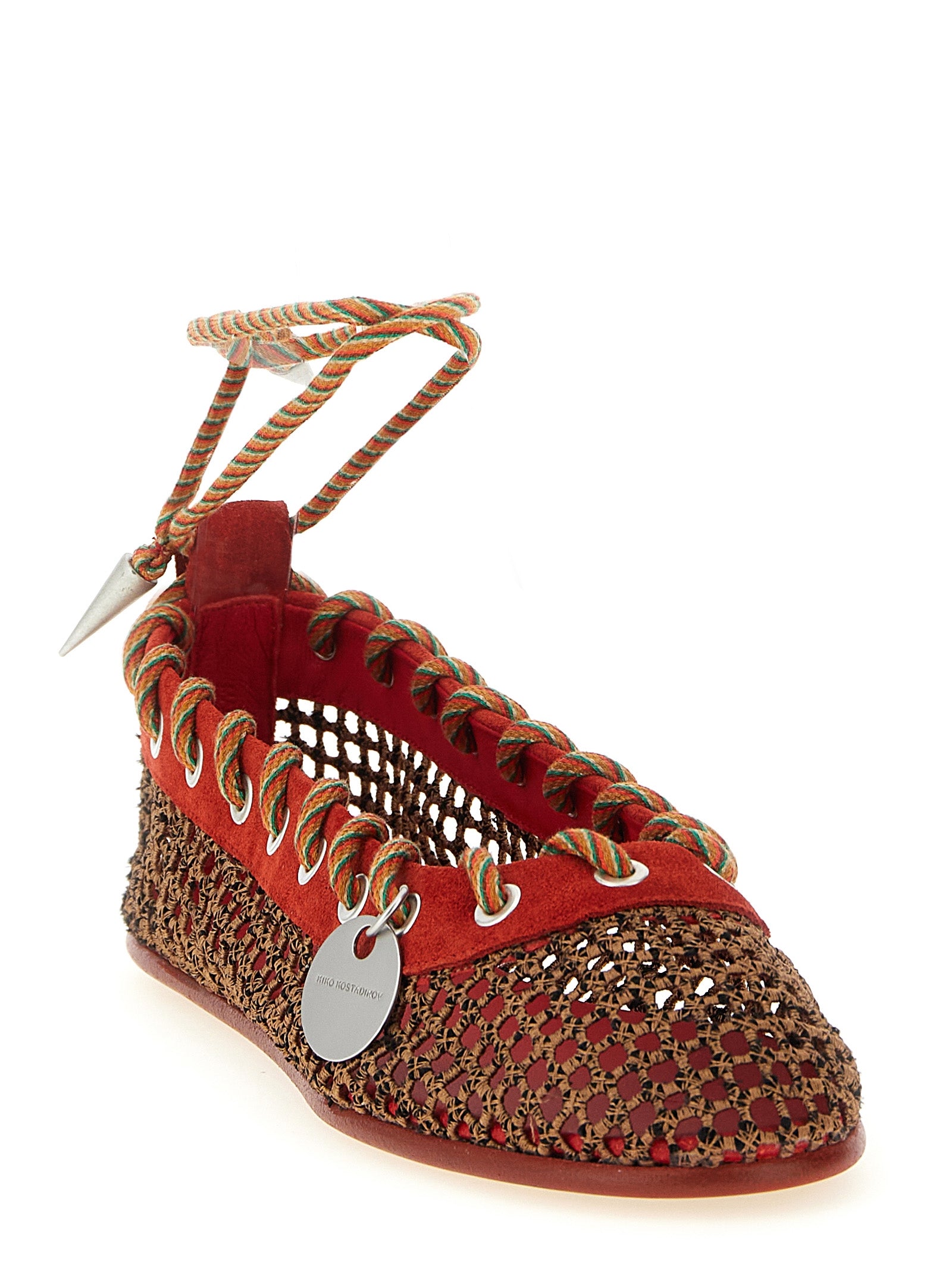 Reticella ballet flats Red Polyester Flat Shoes