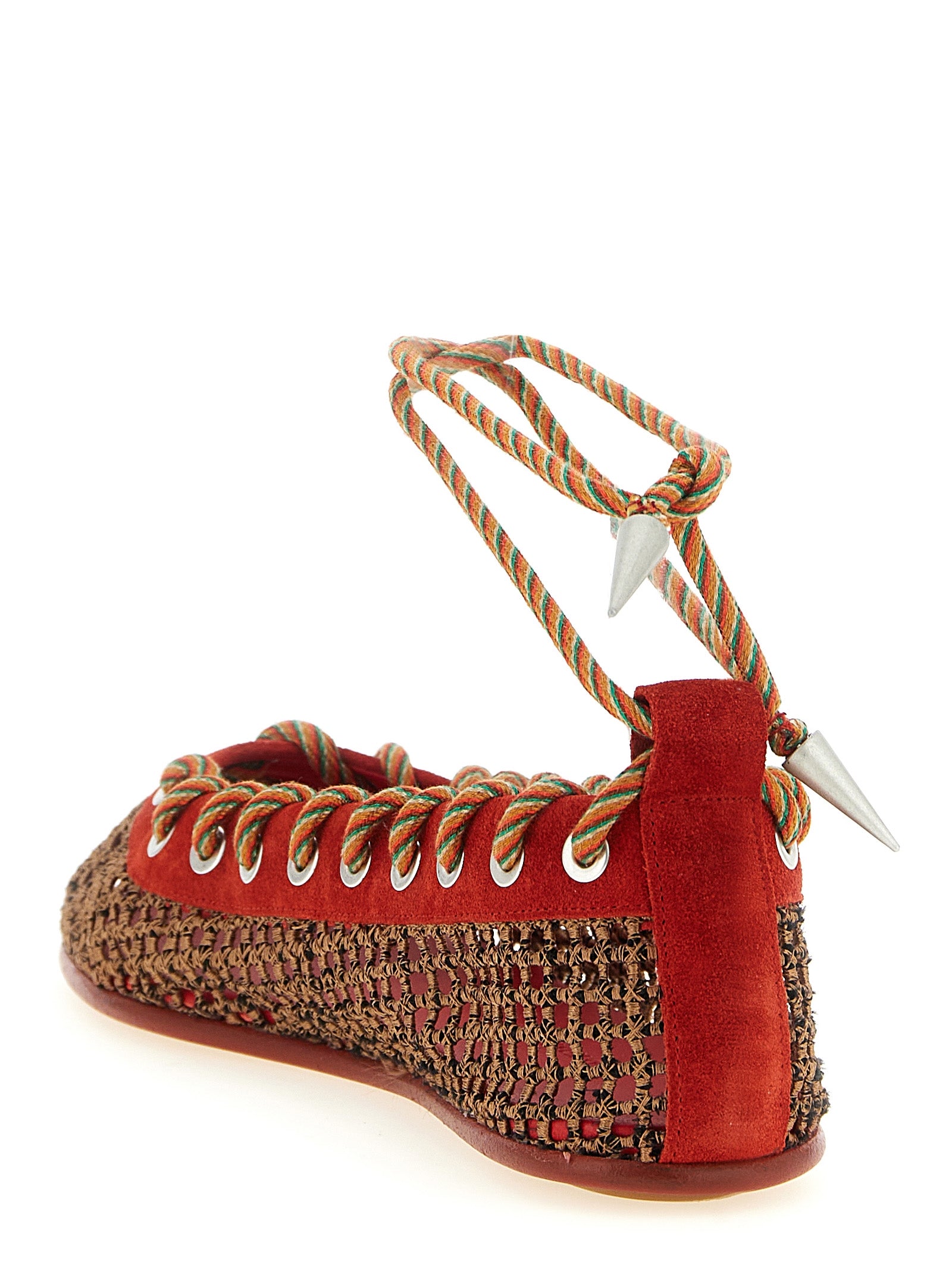 Reticella ballet flats Red Polyester Flat Shoes
