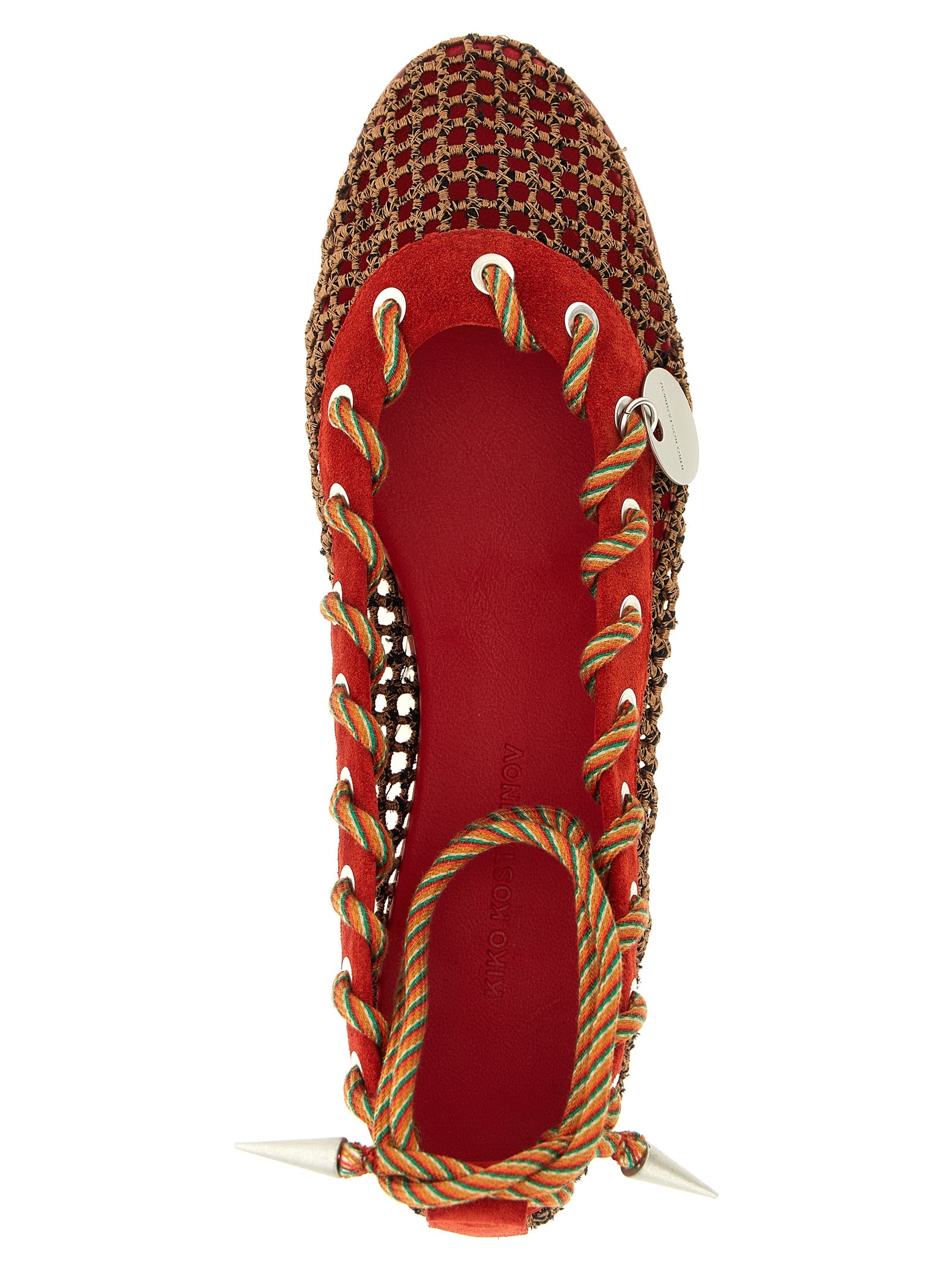 Reticella ballet flats Red Polyester Flat Shoes