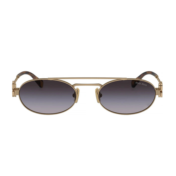 Miu 0MU 54ZS Logo 7OE5D1 Gold Oro Metal Occhiali Sole