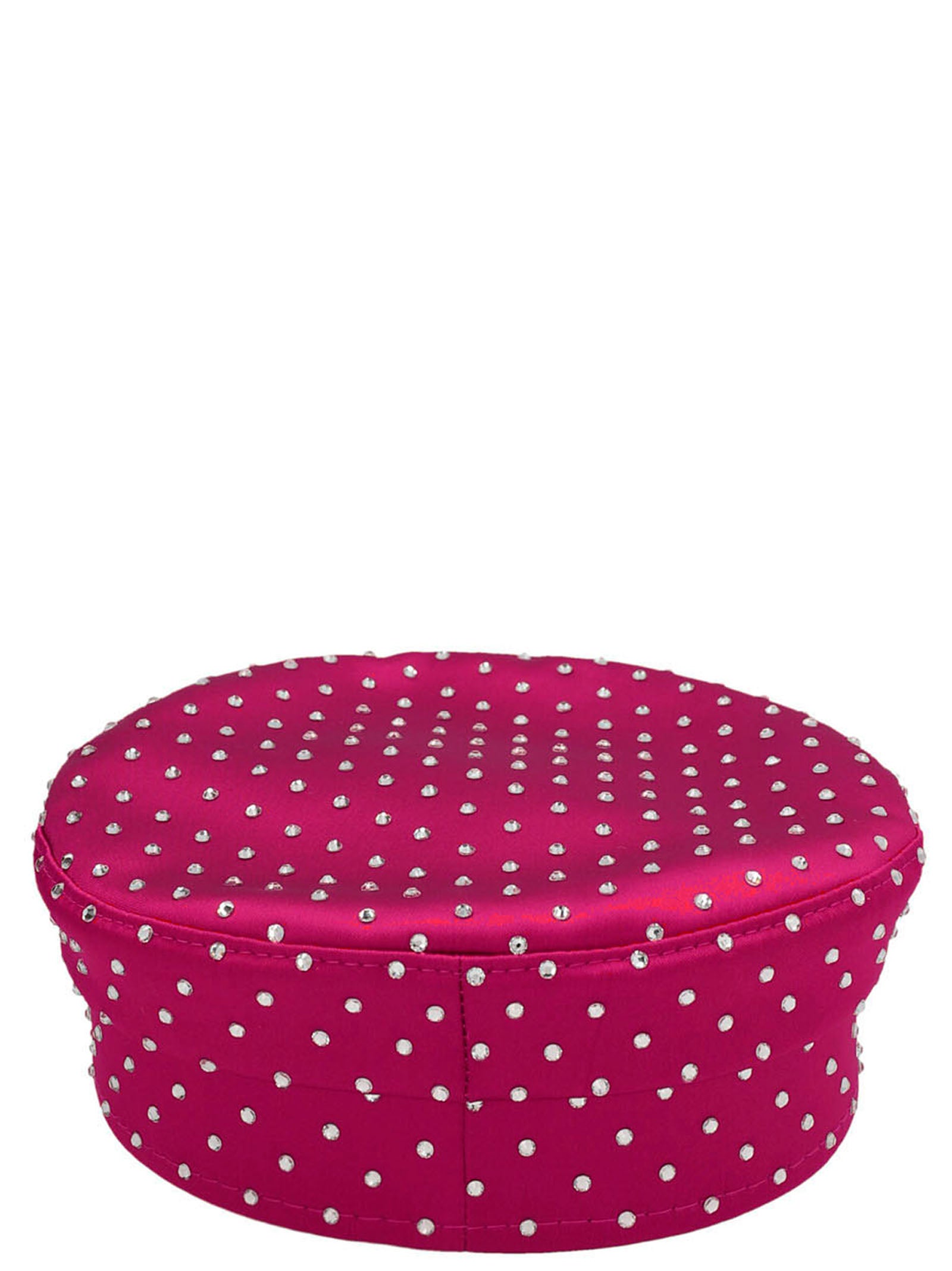 Baker Boy hat Fuchsia Satin