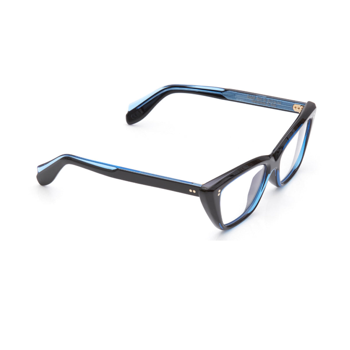 Cutler And Gross 9241 01 Blue on Black Nero Acetate Occhiali Vista