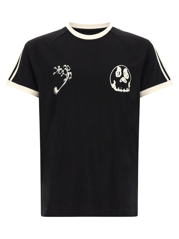 Y-3 Graphic-Print Cotton T-Shirt — Black