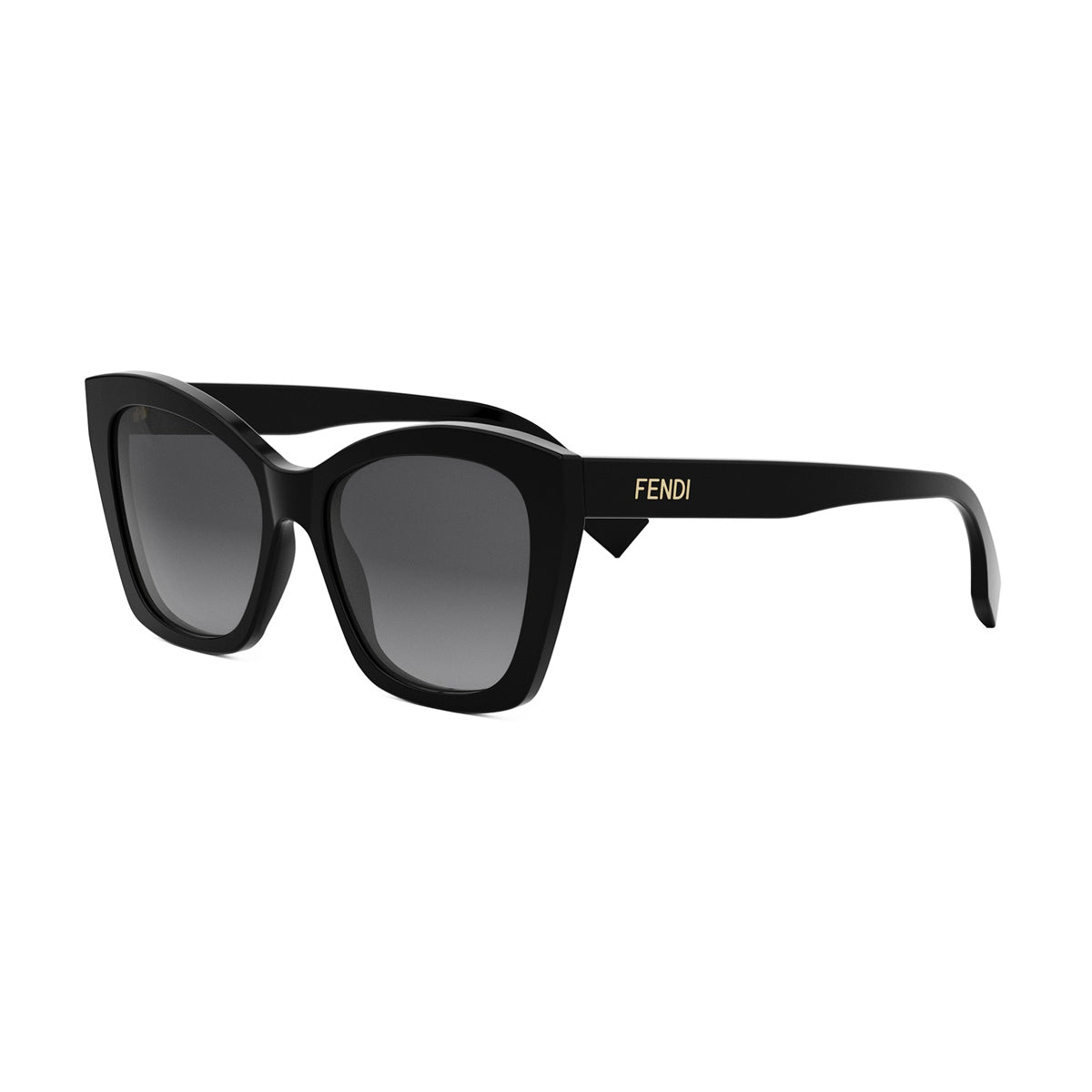 FE40151I 01B Nero Fendi Lettering Acetate Occhiali Da Sole