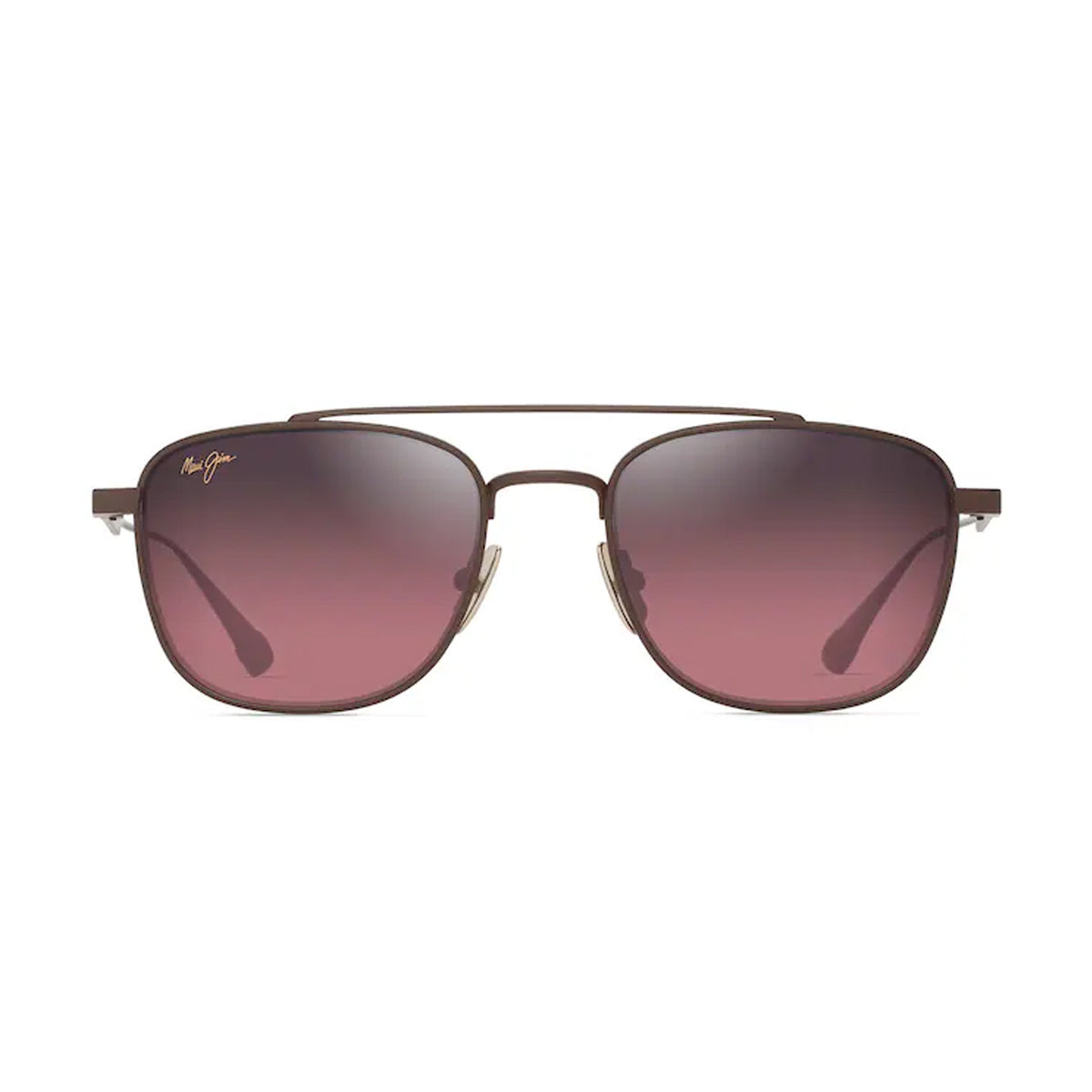 Maui Jim KAHANA rose shiny brown Marrone Titanium Occhiali Sole