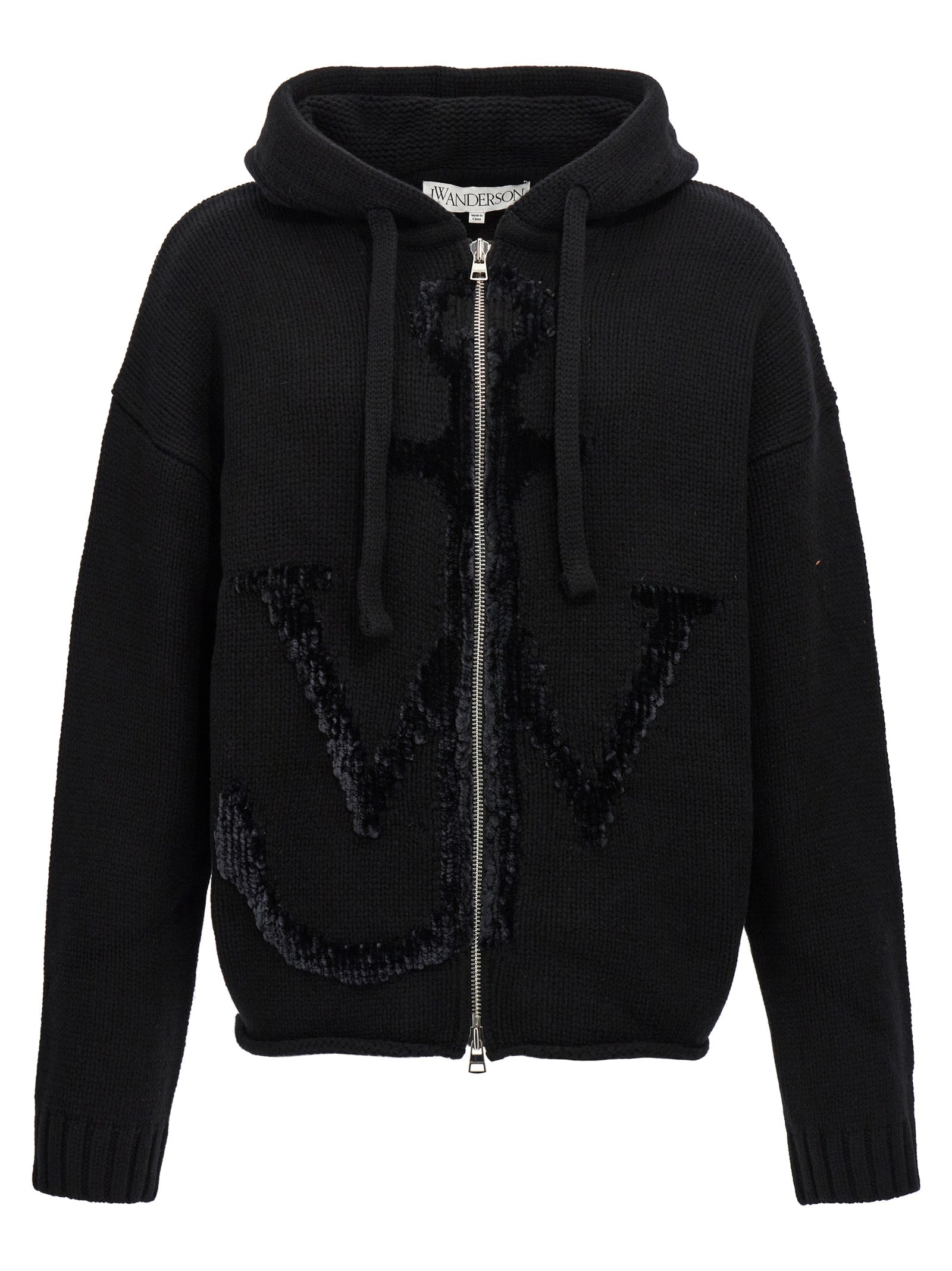 Anchor JWA hoodie Black Wool Sweatshirt