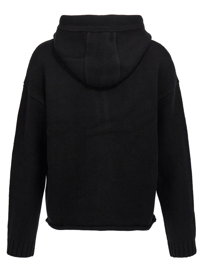 Anchor JWA hoodie Black Wool Sweatshirt