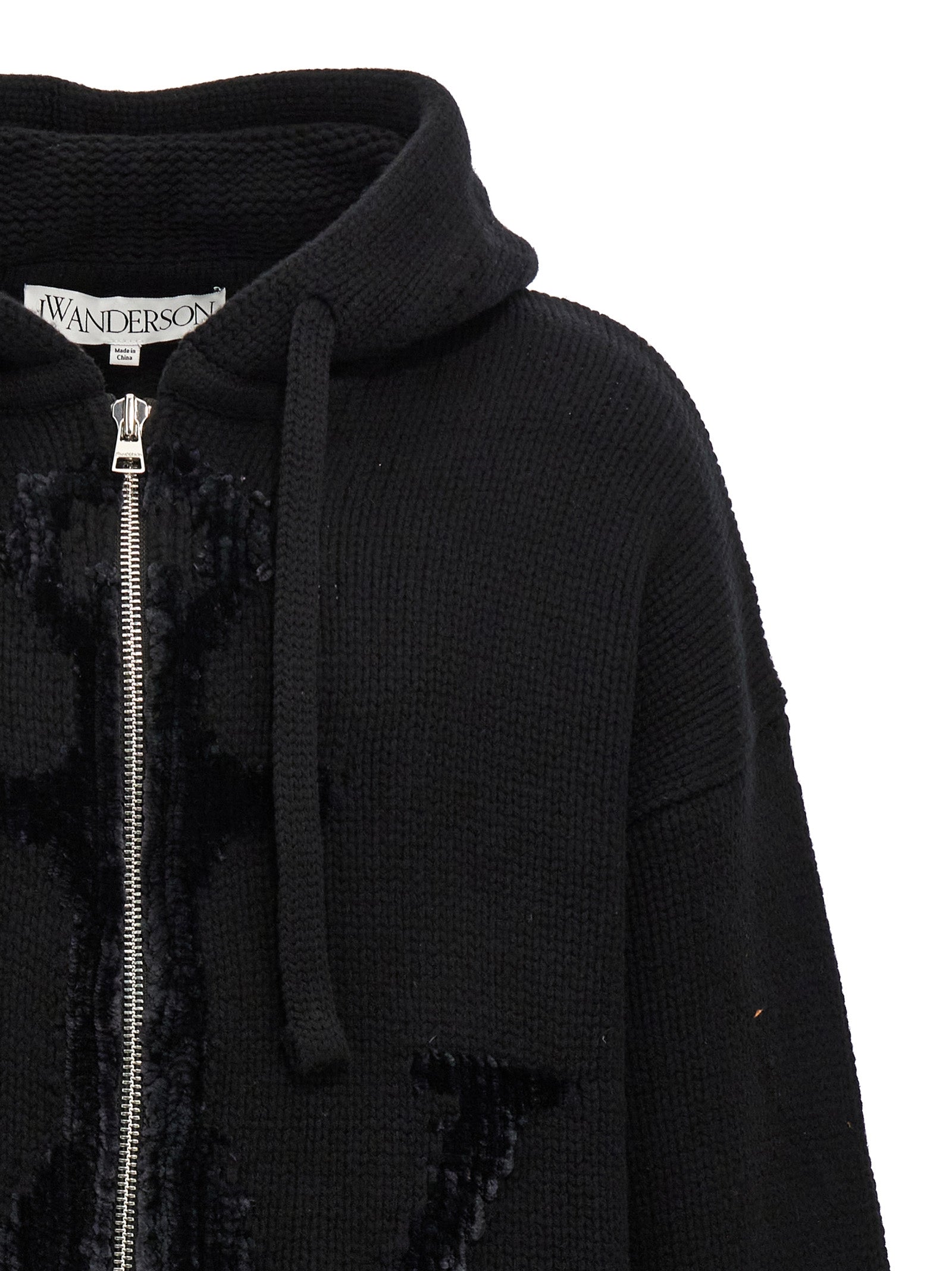 Anchor JWA hoodie Black Wool Sweatshirt