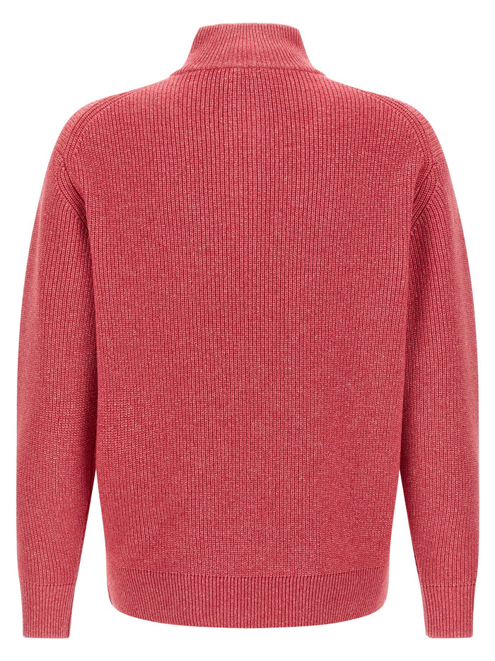 Half-zip sweater Pink Wool Sweater, Cardigans