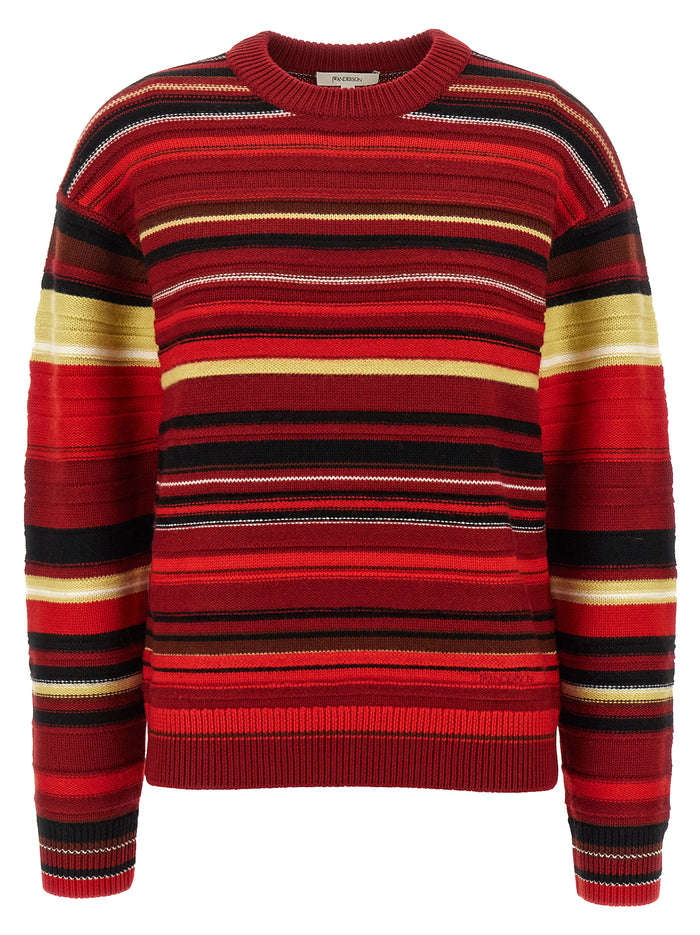 Multi Stripe sweater Multicolor Merino Wool Sweater, Cardigans