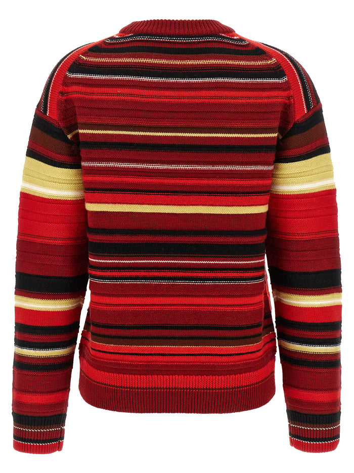 Multi Stripe sweater Multicolor Merino Wool Sweater, Cardigans