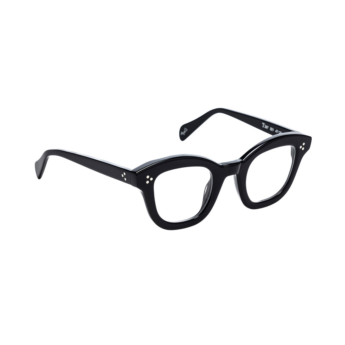 T097 001 Nero Acetato Occhiali Vista
