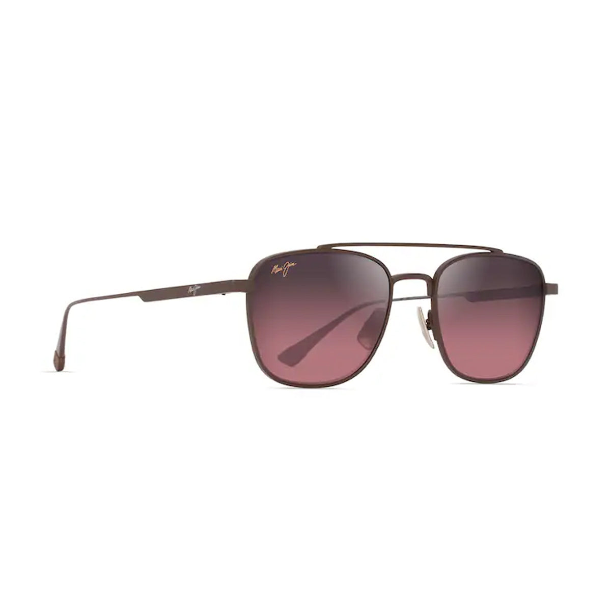 Maui Jim KAHANA rose shiny brown Marrone Titanium Occhiali Sole