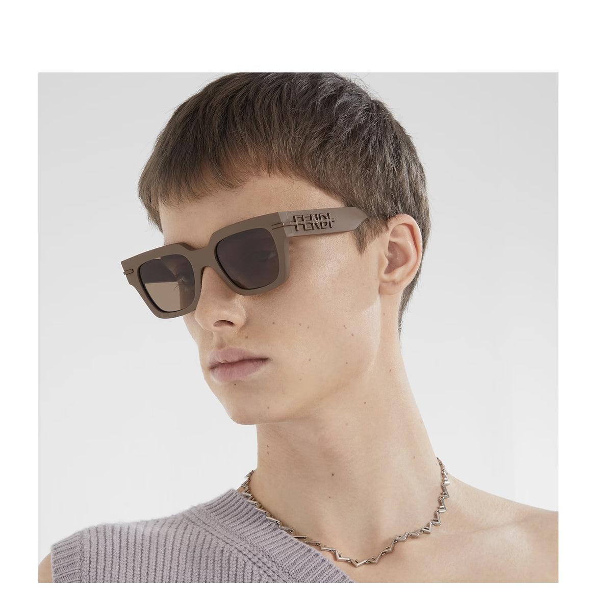 FE40078I 46e Marrone Acetate Occhiali Sole