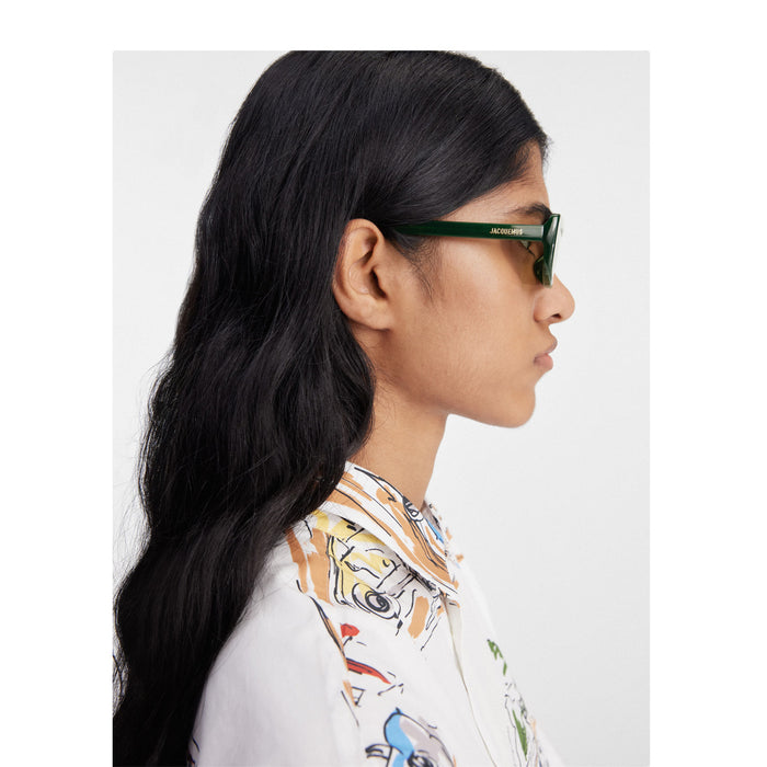 Jacquemus Les lunettes Capri JAC55 C3 matte green Verde Acetate Occhiali Sole