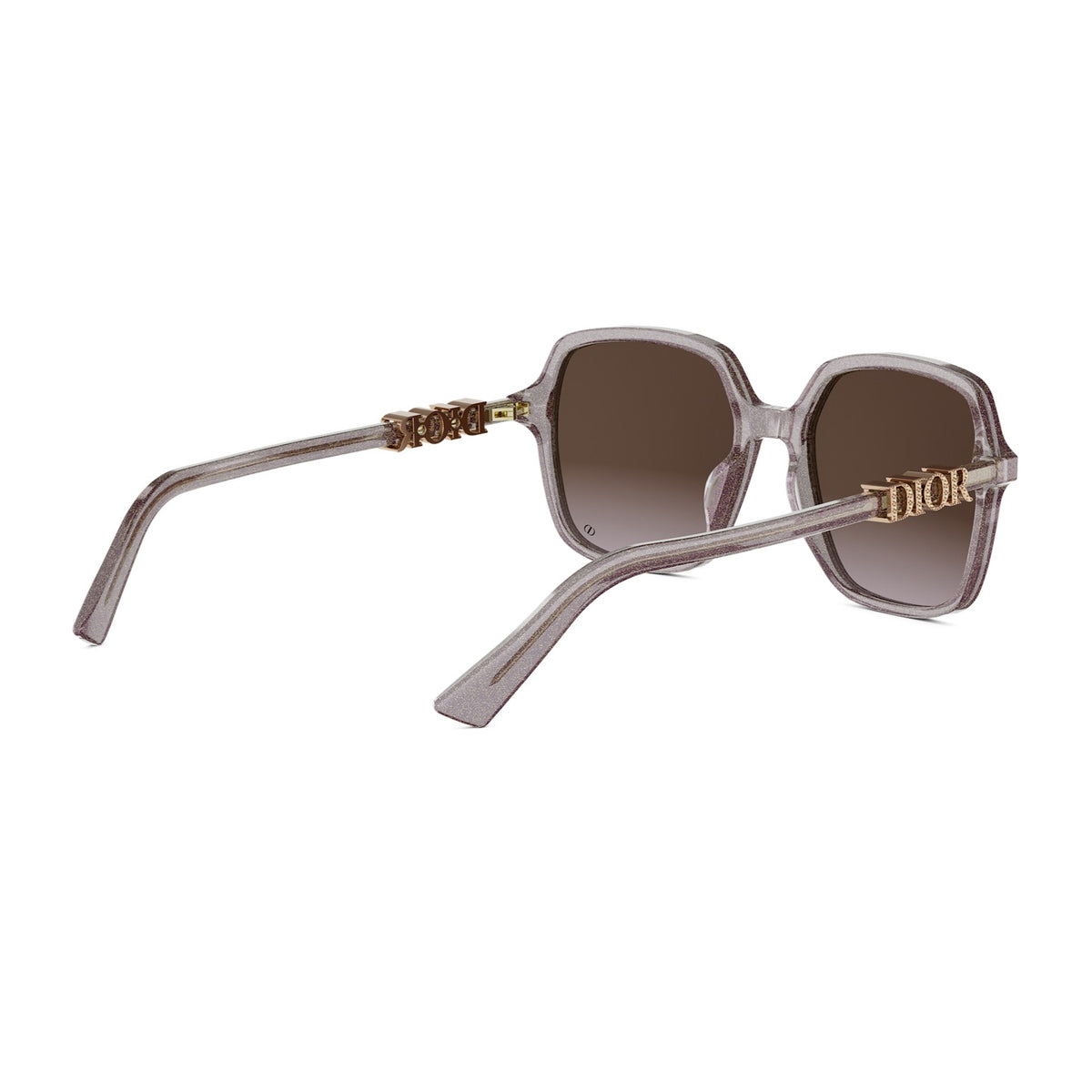Dior DiorTreasure S1I 84f2 Viola Glitterato Trasparente Acetate Occhiali Da Sole