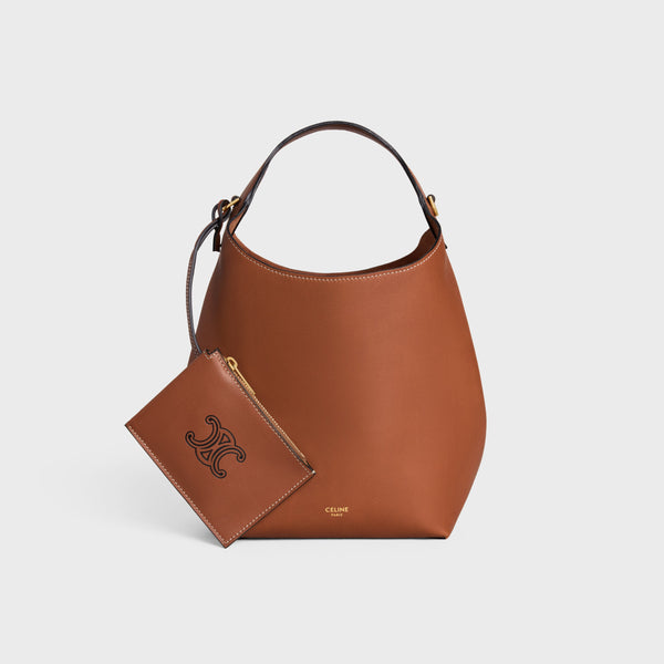 Celine Calfskin shoulder bag in brown