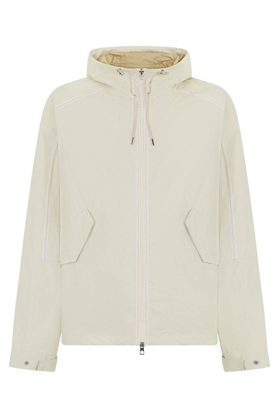 Waterproof Jacket With Hood — Yellow Polyamide Raincoats