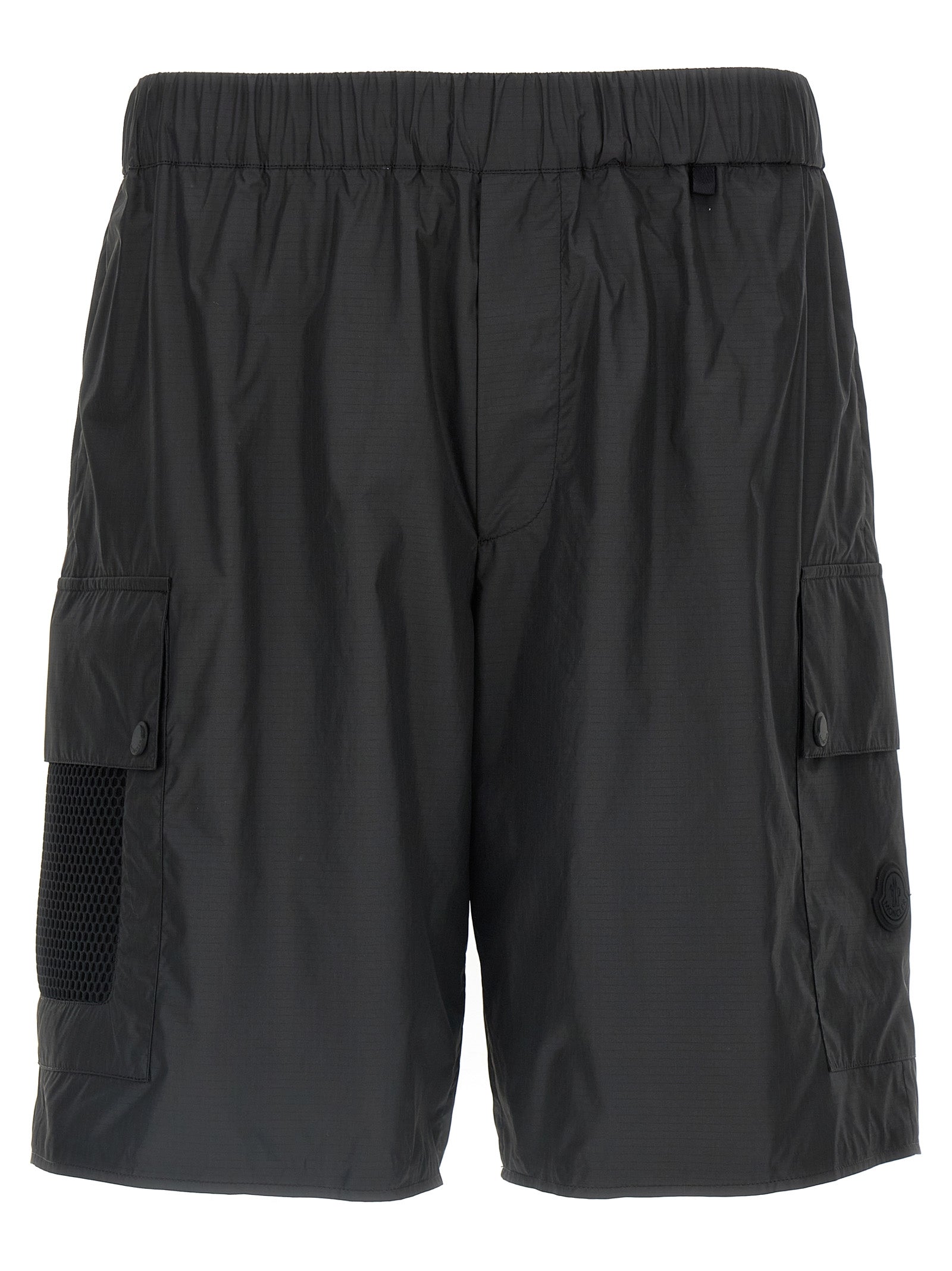 Ripstop Bermuda Shorts Black Polyester Bermuda