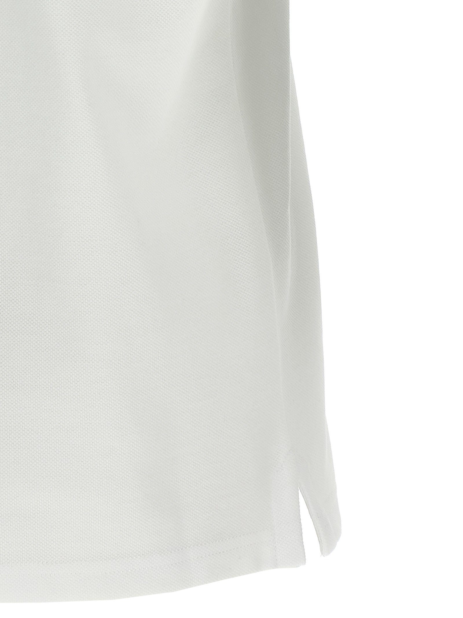 Tricolor detail polo shirt White Cotton