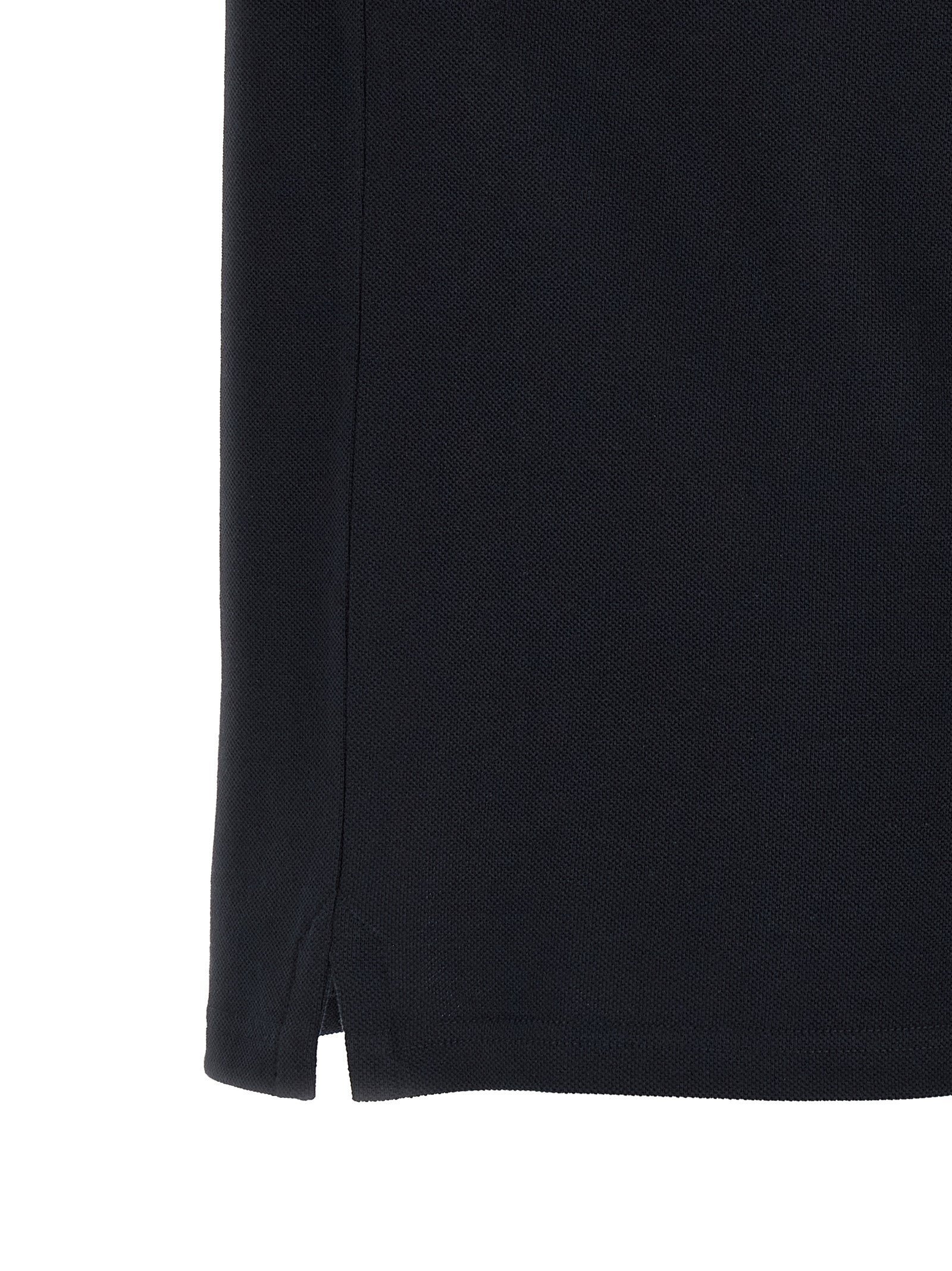 Tricolor Detail Polo Shirt Blue Cotton