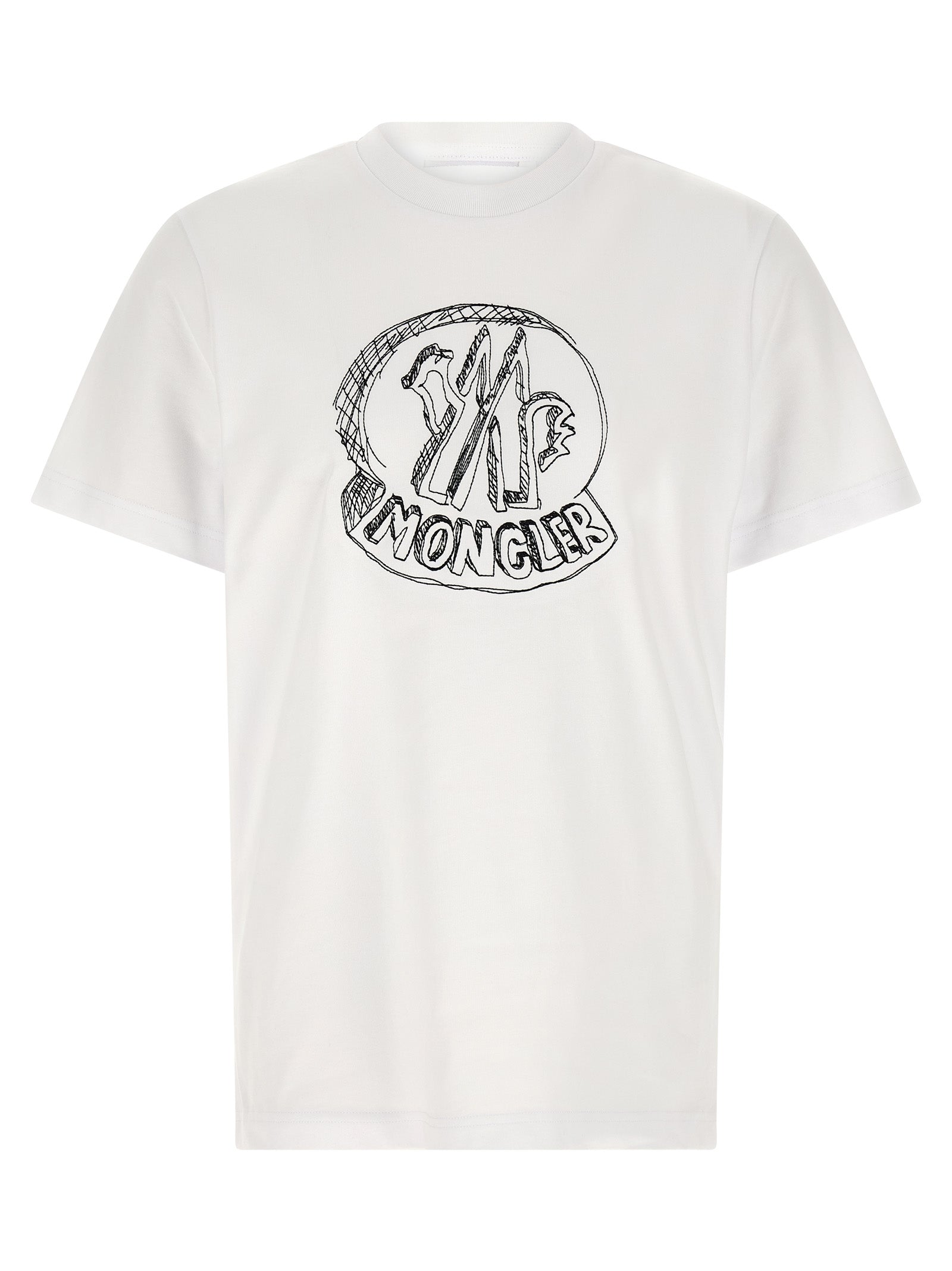 Embroidery t-shirt White Cotton