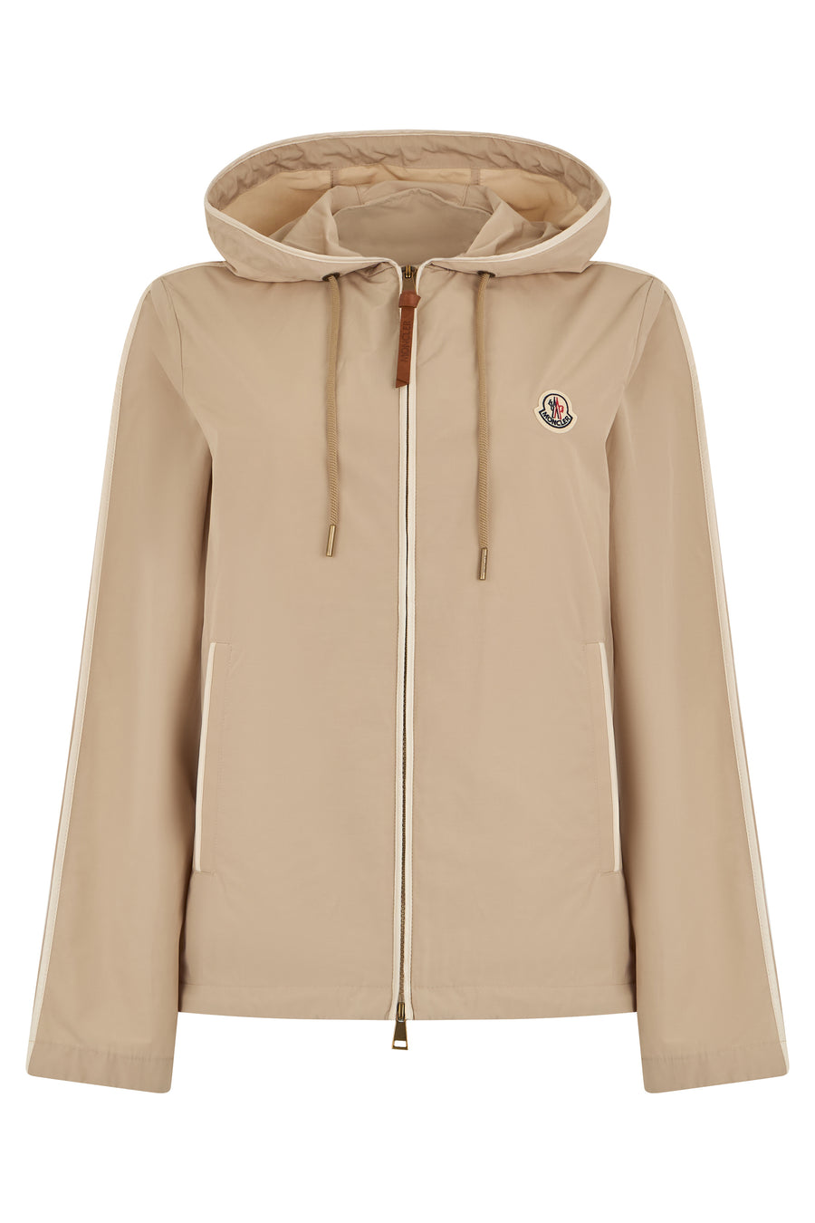 Hooded Jacket Sarracenia Beige Cotton Trench & Raincoats