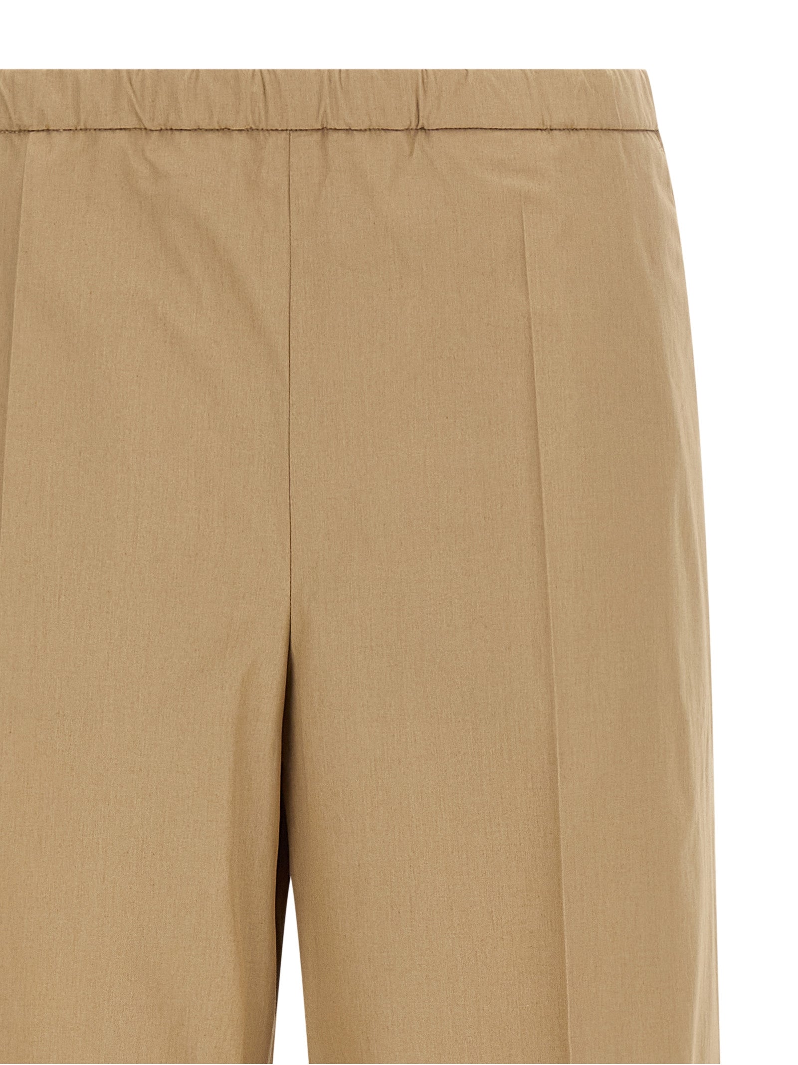 Grosgrain logo patch pants Beige Cotton