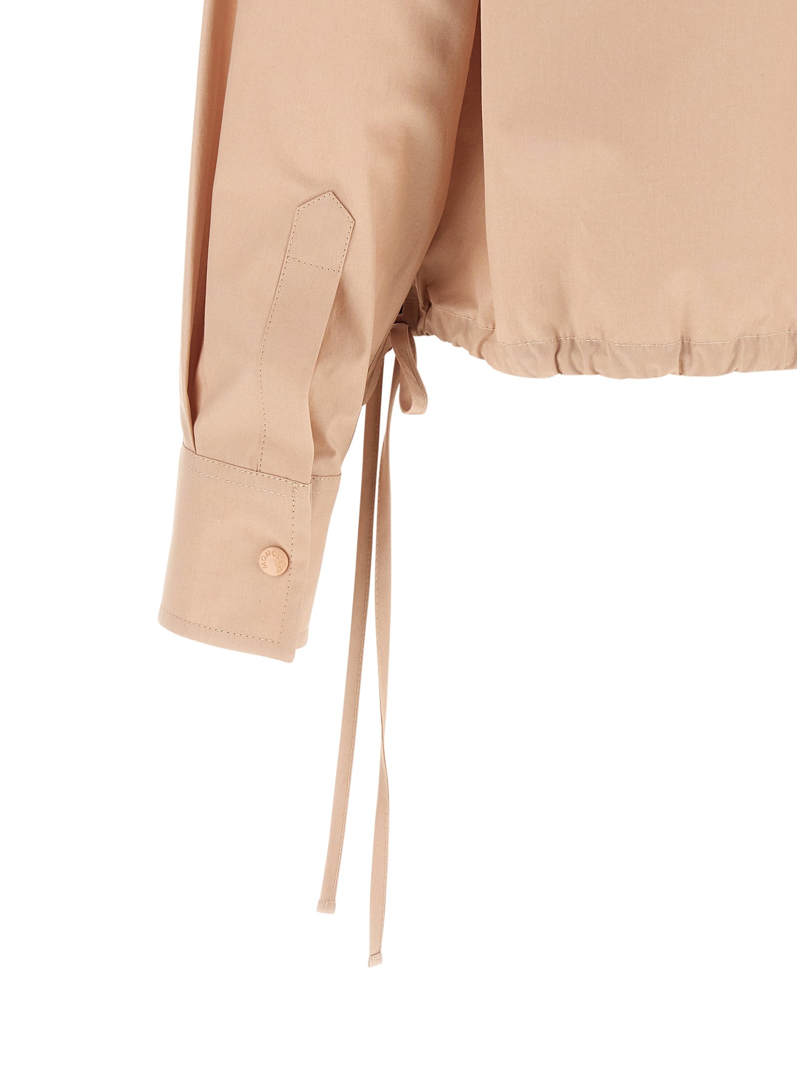 Cropped Shirt Pink Cotton Shirt, Blouse