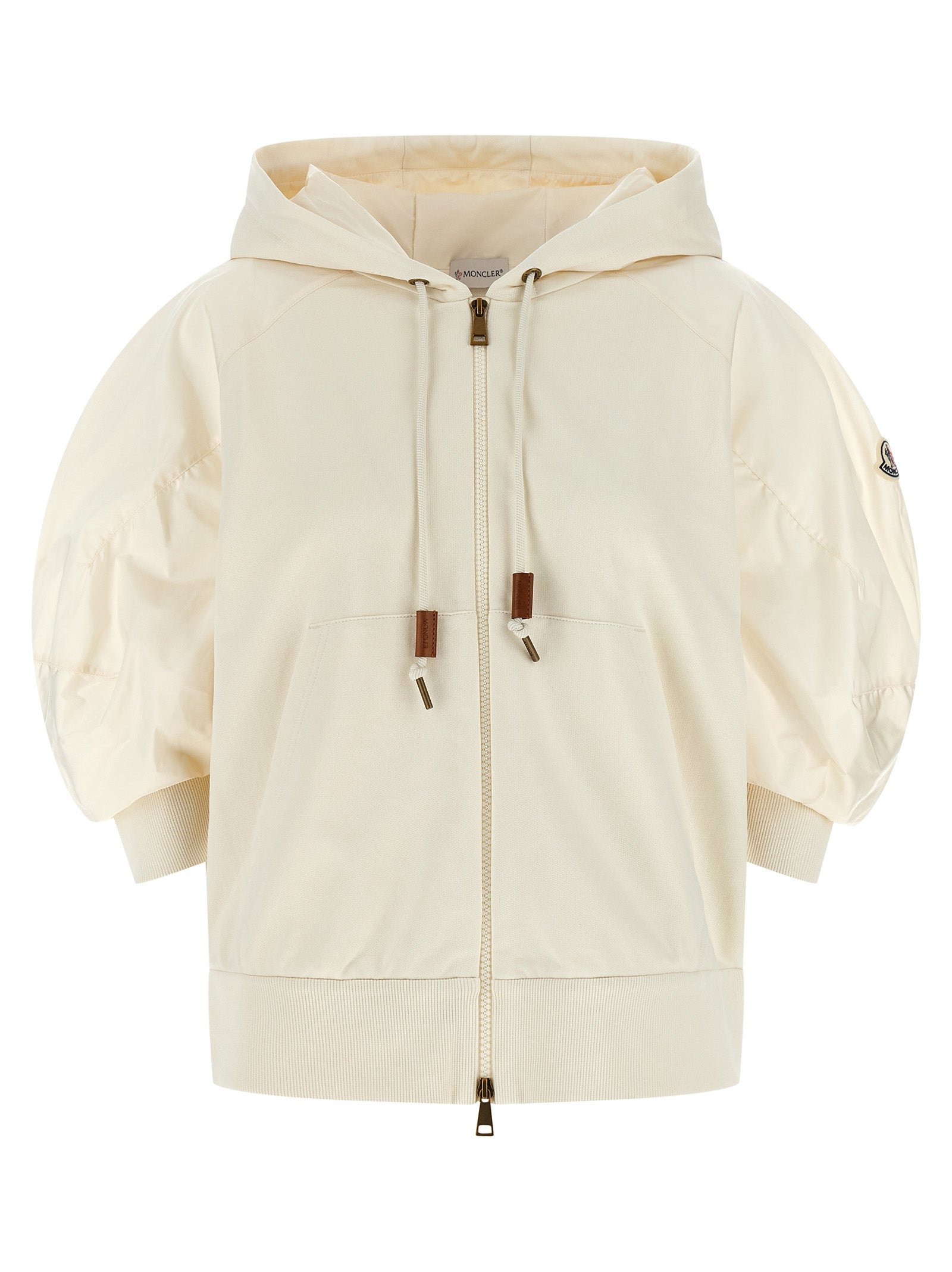 Hoodie White Cotton Sweatshirt
