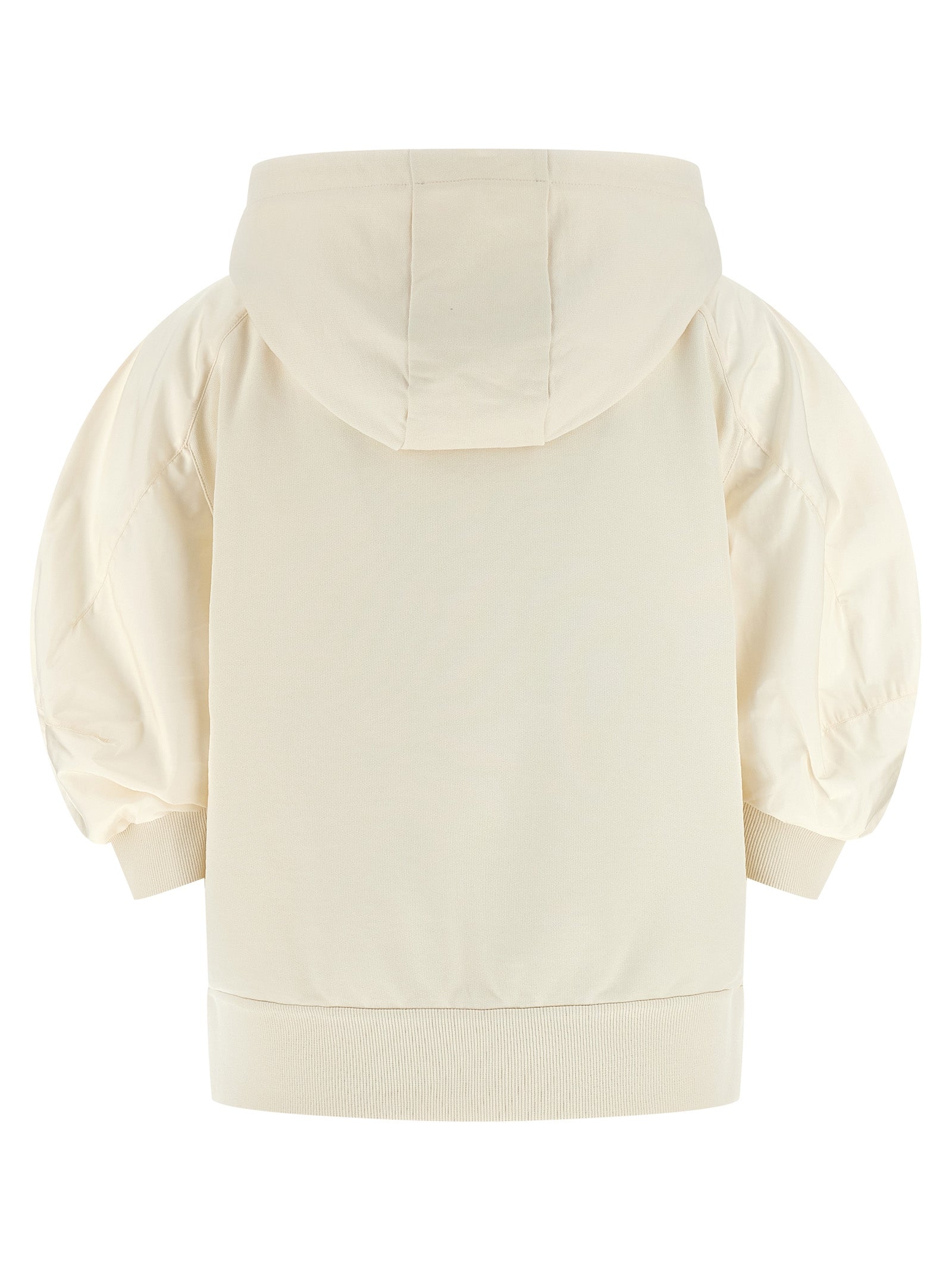 Hoodie White Cotton Sweatshirt