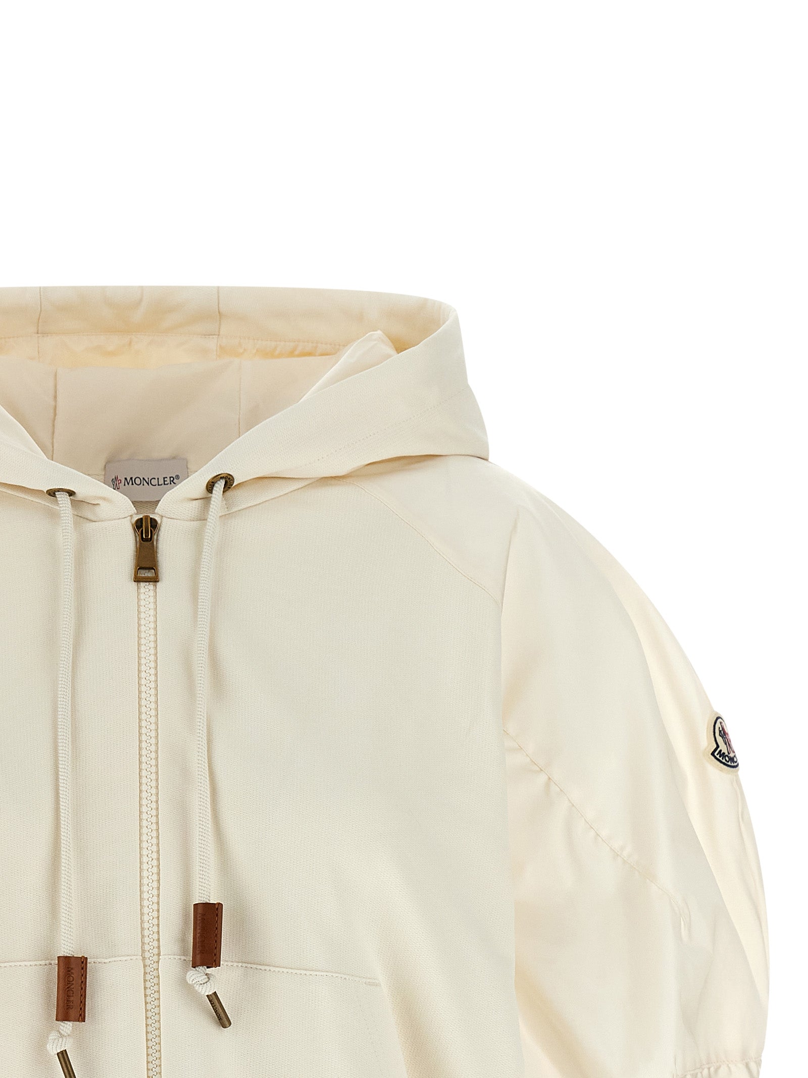 Hoodie White Cotton Sweatshirt