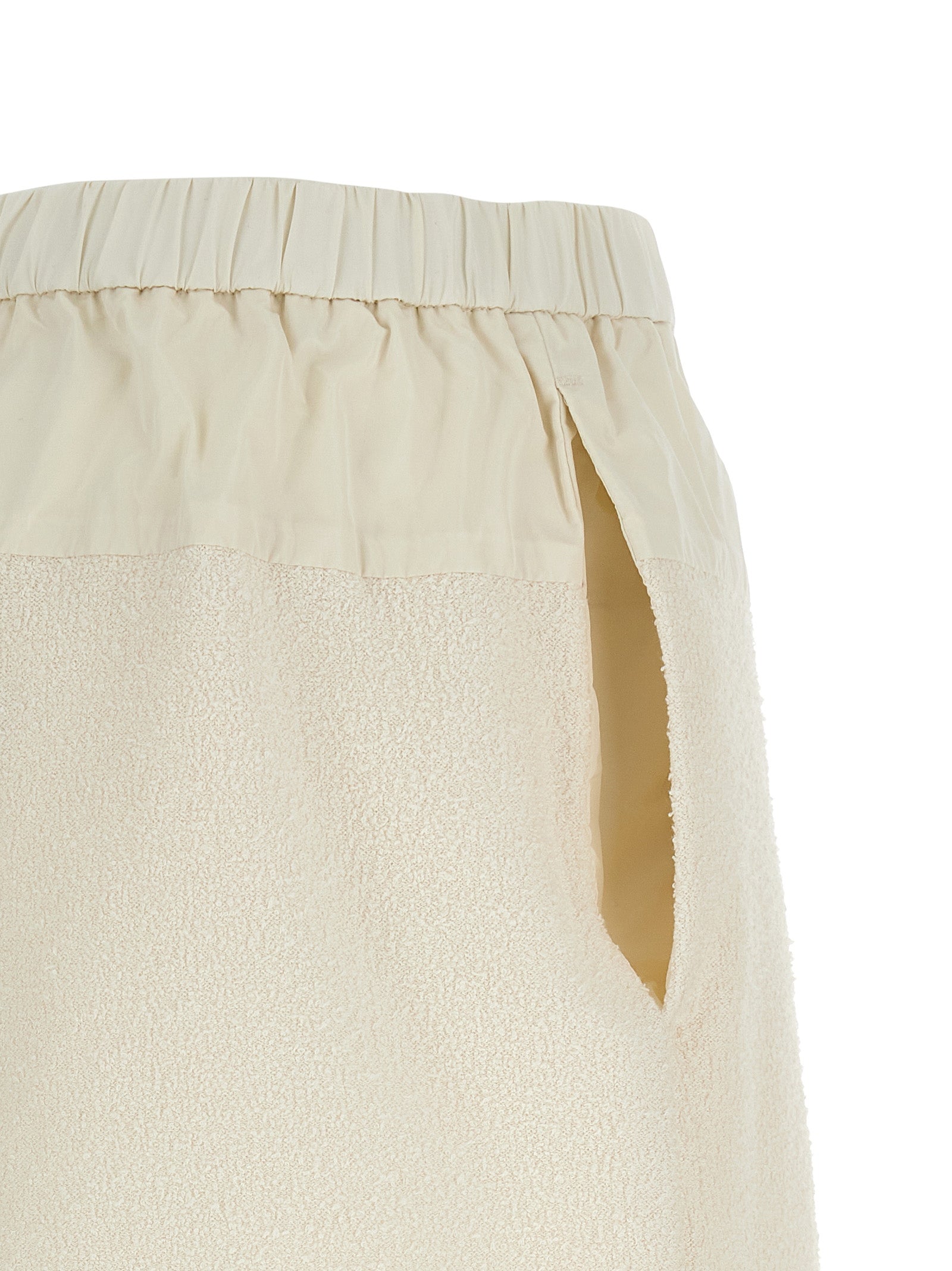 Bouclé shorts White Polyester Bermuda