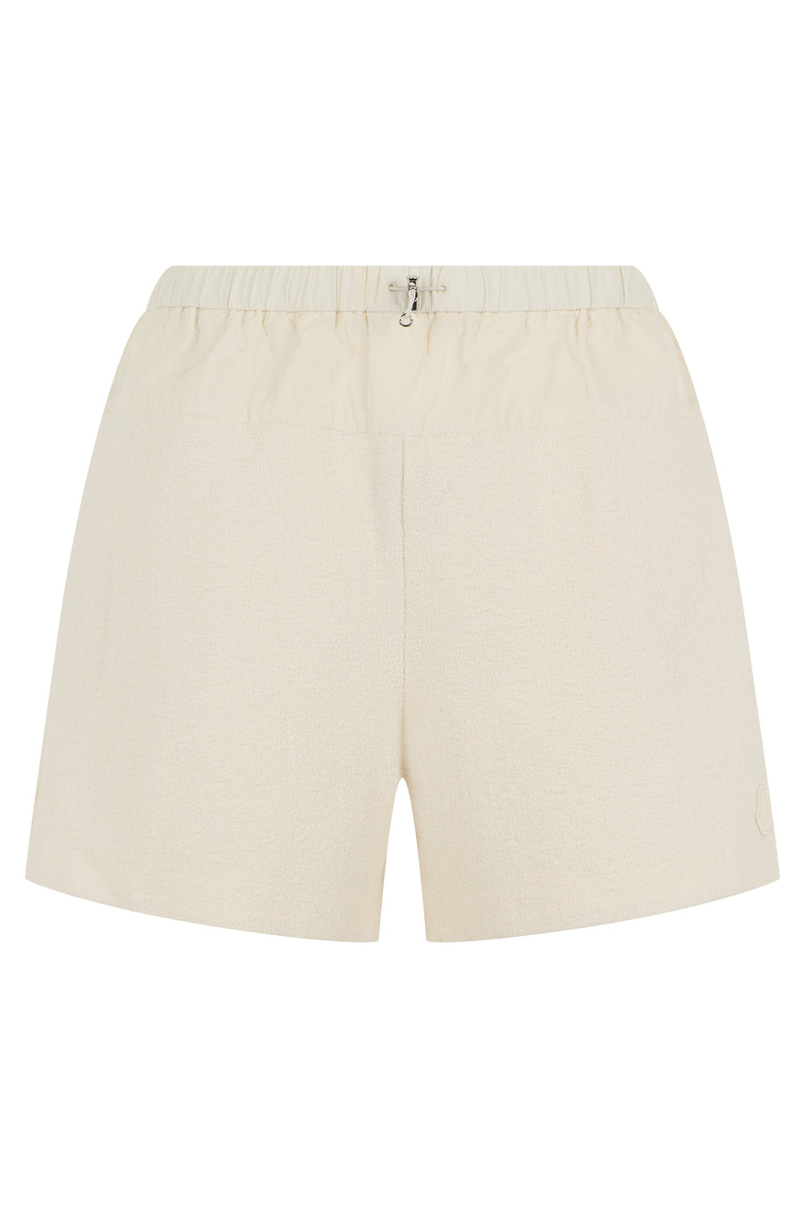 Shorts With Drawstring Cream Polyester