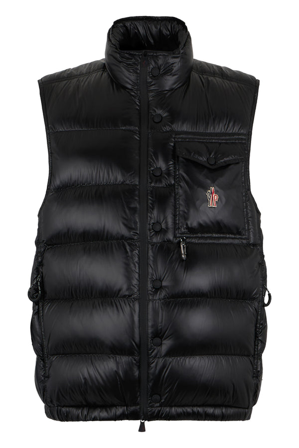 Padded Vest Uychi Black Polyamide Waistcoats & Gilets